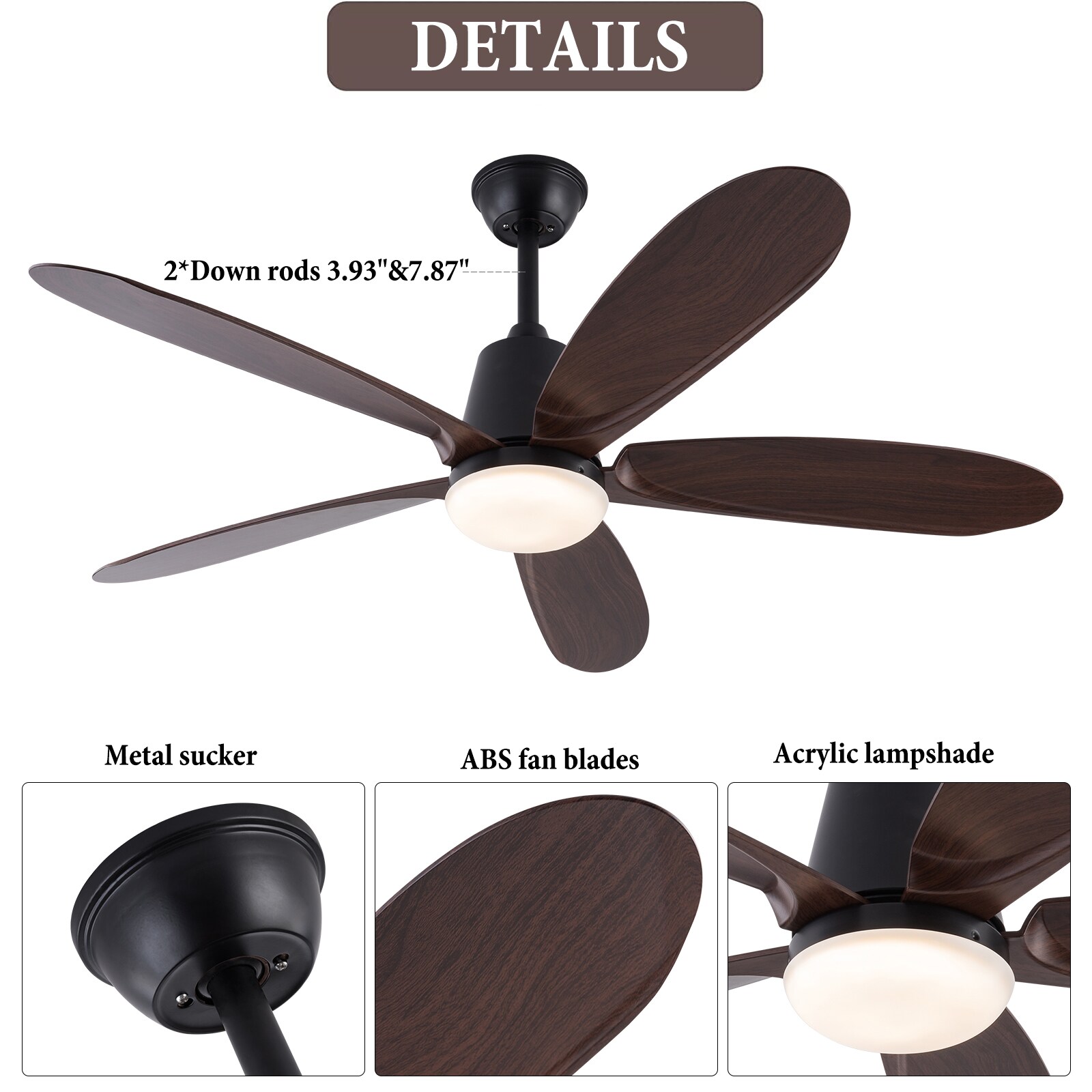 Oukaning JZUCOD-00550099 Ceiling-Fans - View #6