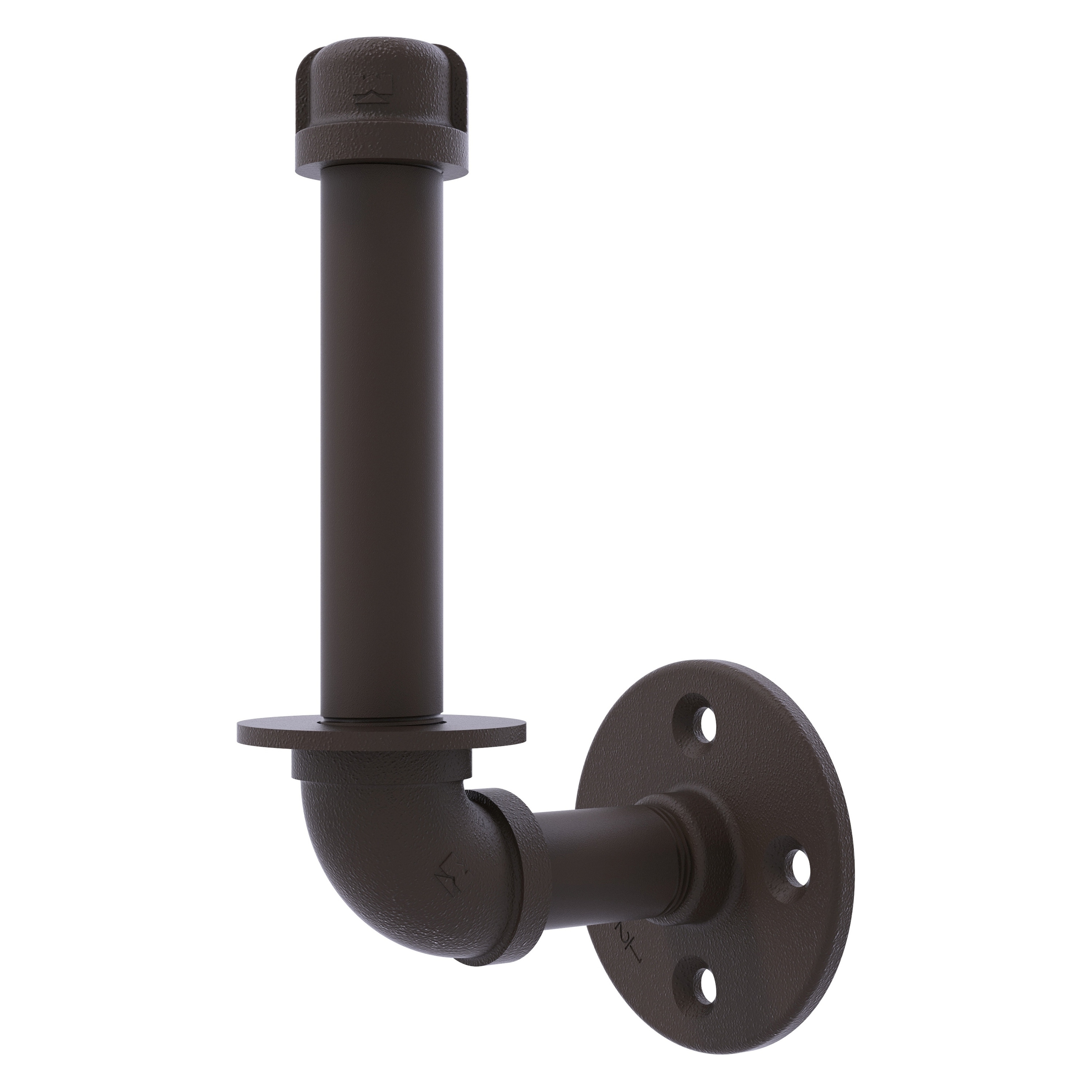 Allied Brass P-110-UPTP-ORB Pipeline Oil-rubbed Bronze Wall mount Single post Toilet Paper Holder 1 -Rolls with Storage