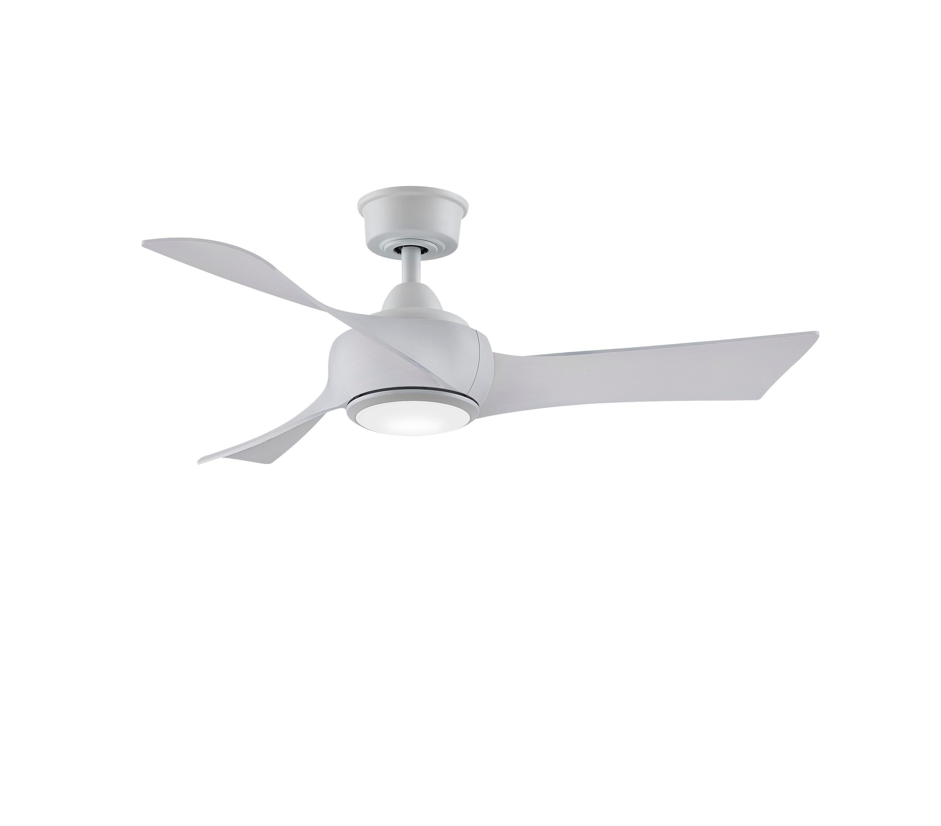 Fanimation TriAire Custom 72-in Silver with Weathered Wood Blades Indoor/Outdoor Smart Propeller Ceiling Fan Light Kit Compatible and Remote (3-Blade) FPD8515SLW-72WEW Sansujyuku sansujyuku.com