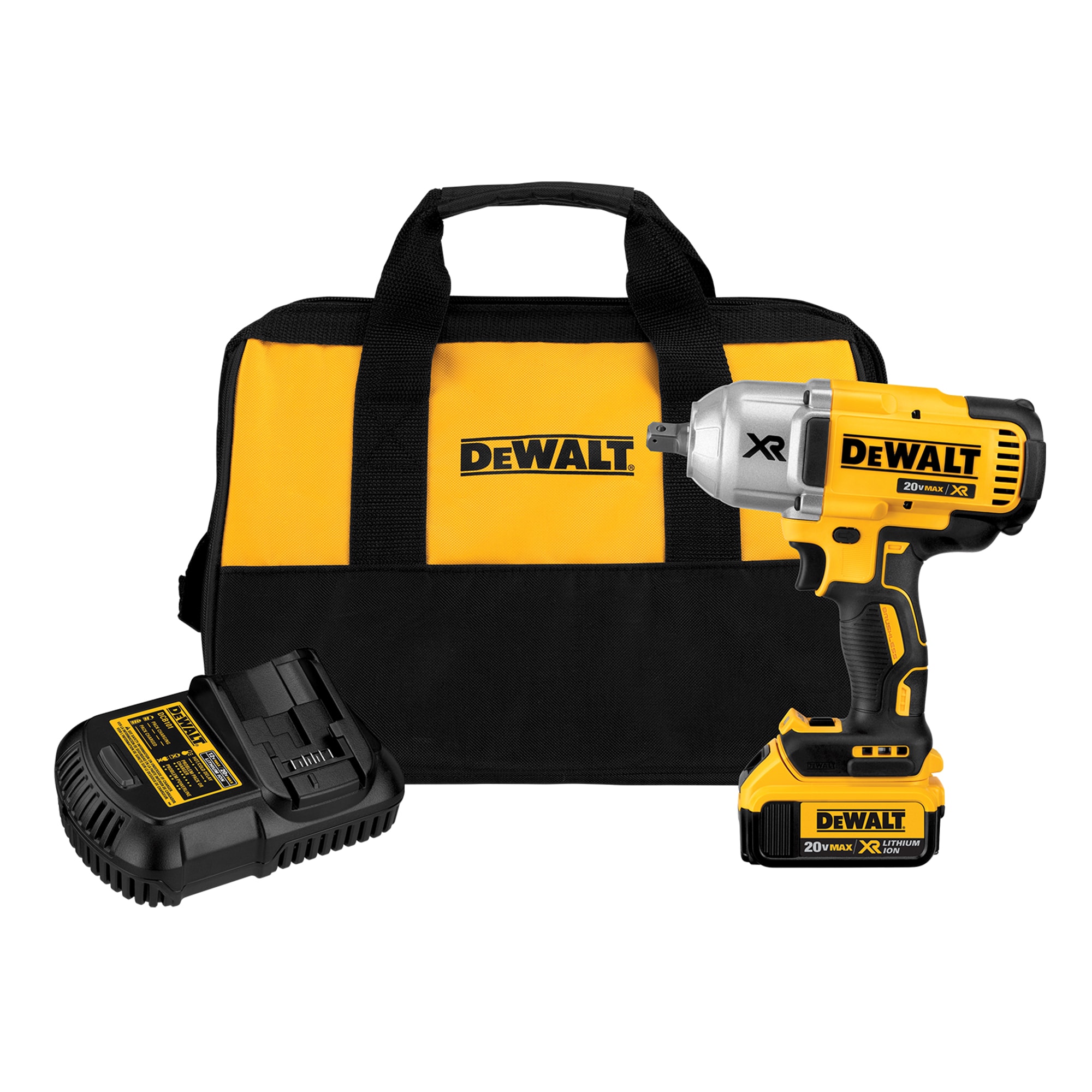DEWALT Xr 20-volt Max Variable Speed Brushless 1/2-in Drive Cordless Impact Wrench (Battery Included) in the Wrenches department Lowes.com