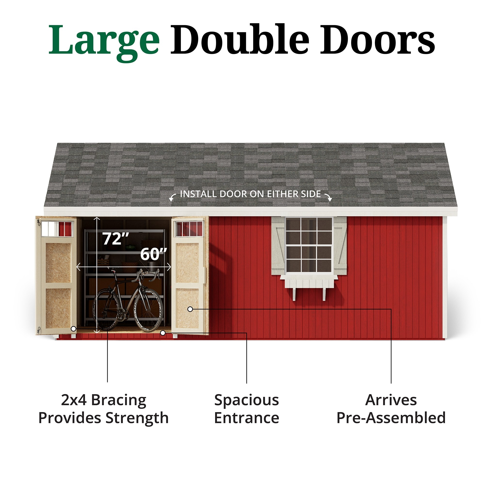 Little Cottage Co 12X20 PCGS-PC Wood-Storage-Buildings - View #4