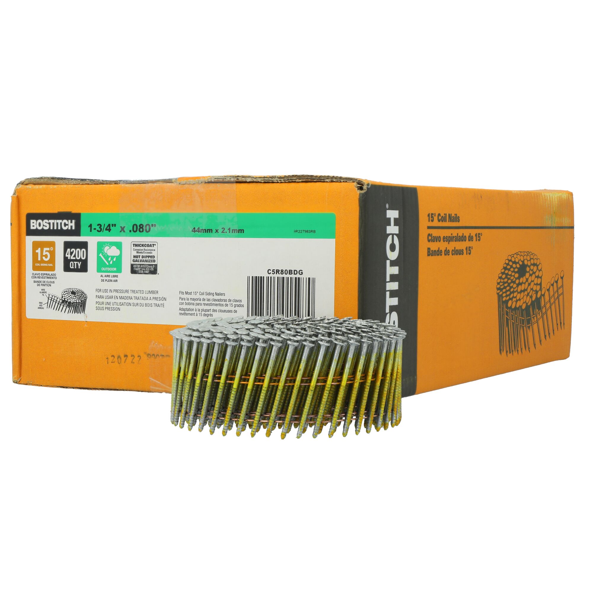 Metabo HPT Framing Nails | 2-3/8 Inch x 0.113 | 15 Degree | Full Round Head  | Ring Shank | Wire Coil | Bright Basic | 5,000 Count | 12211HPT -  Amazon.com