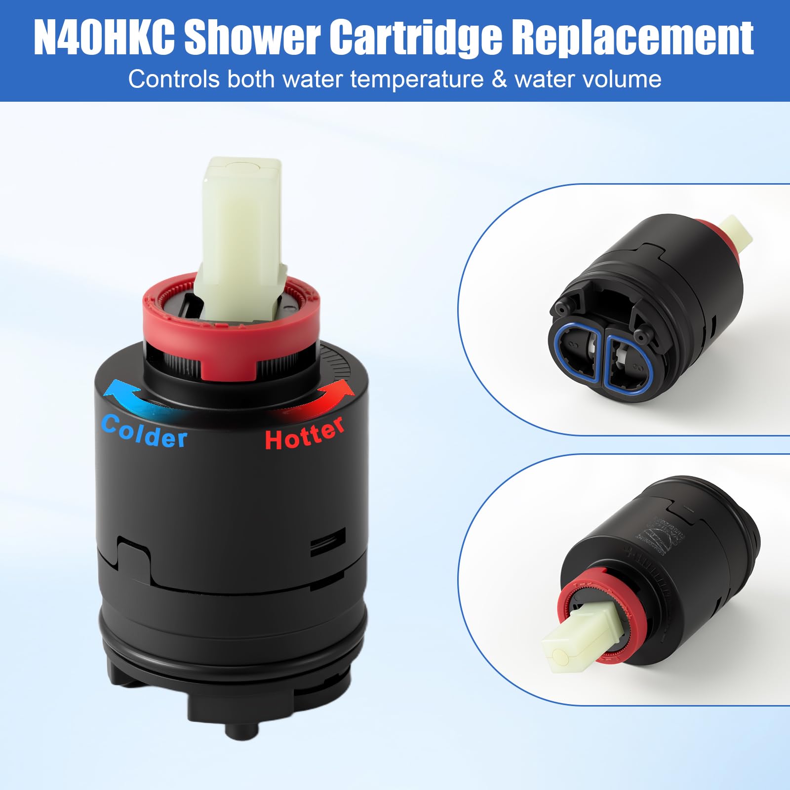 DYRCJ Shower Cartridge Replacement 40 mm for Ceramic Single Lever Tub ...