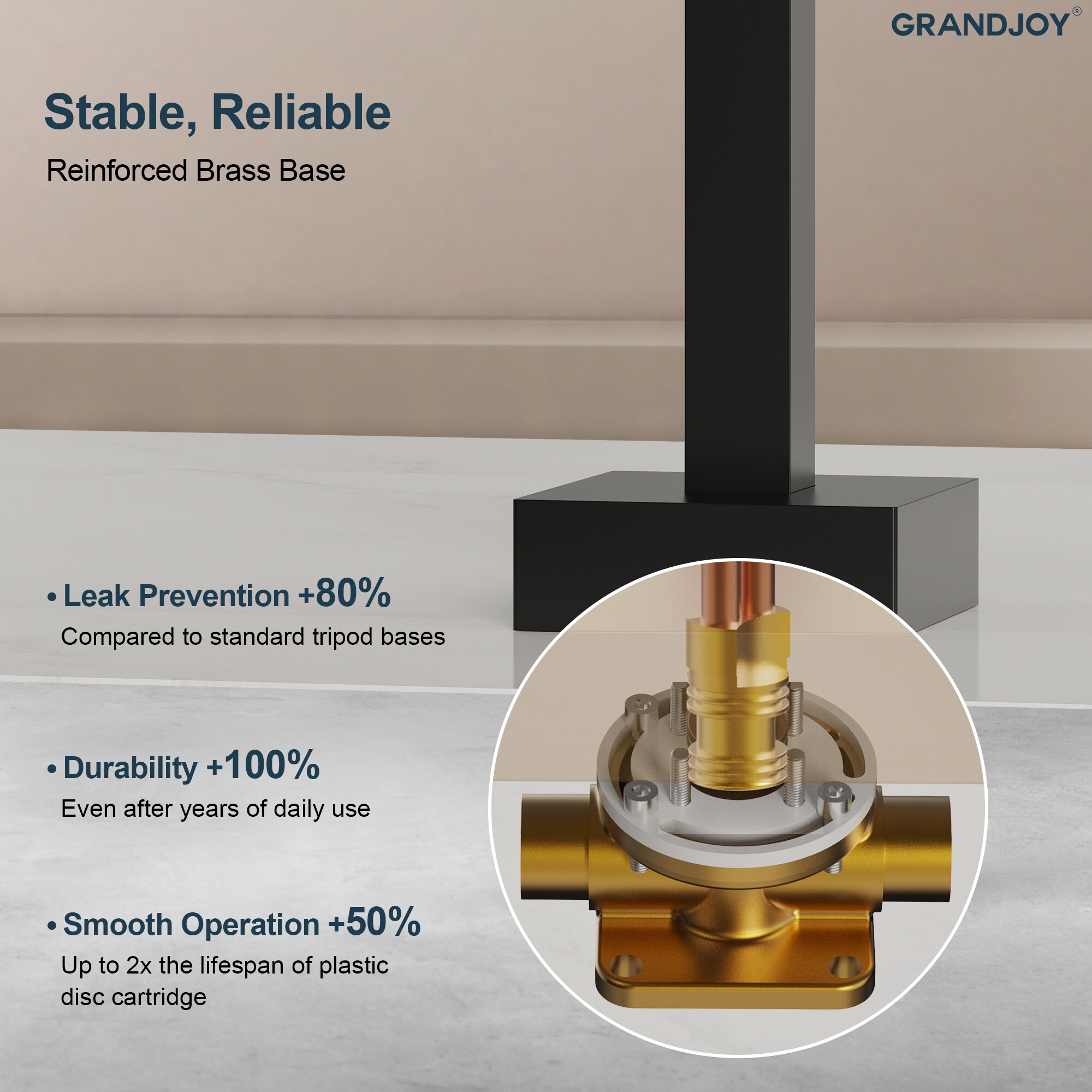 GRANDJOY SGF10GJ-94BL Roman-Tub-Faucets - View #8