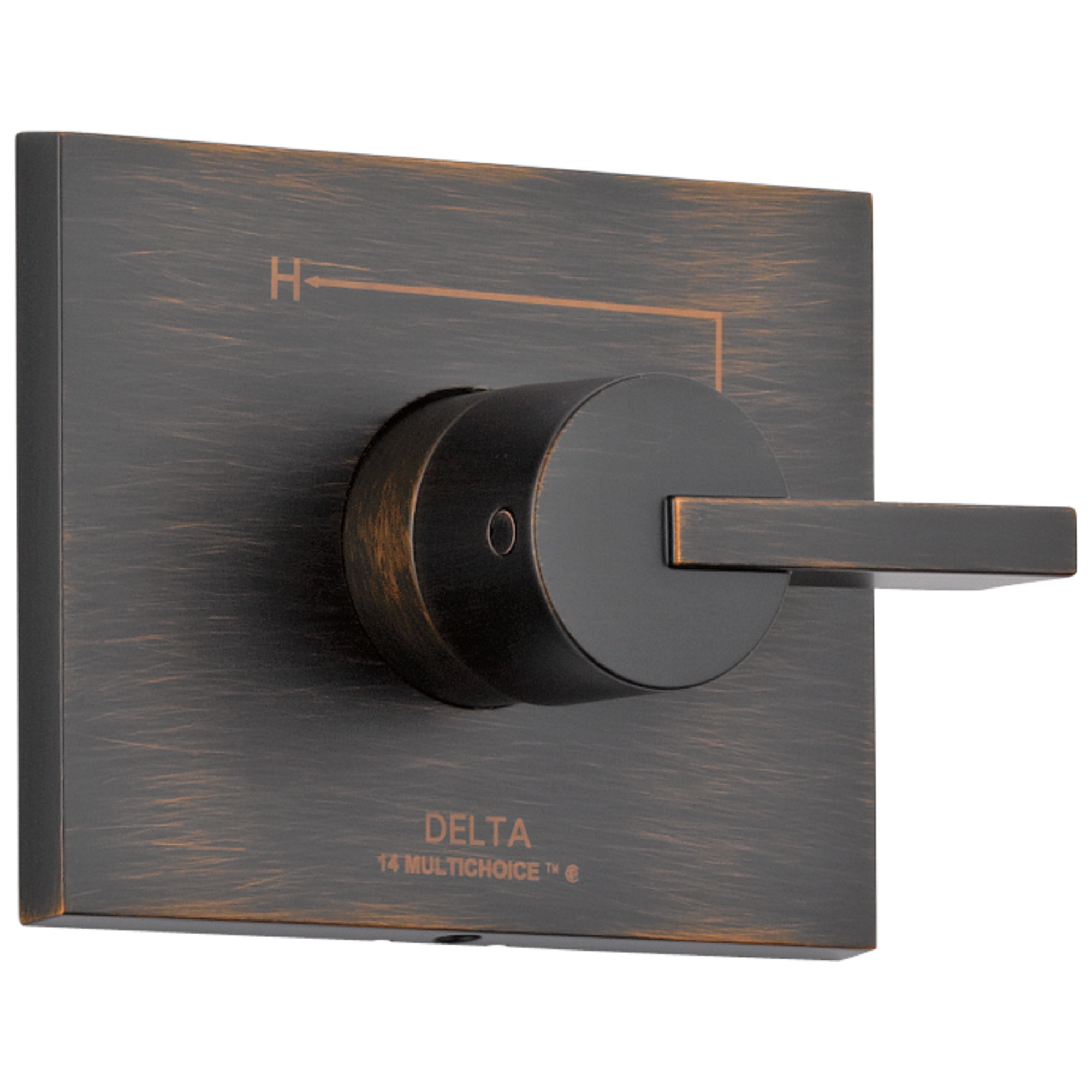 Delta T14053-RB Vero Venetian Bronze 2.5-Inches Universal Bathtub/Shower Trim ring 0.5-Inches -ID