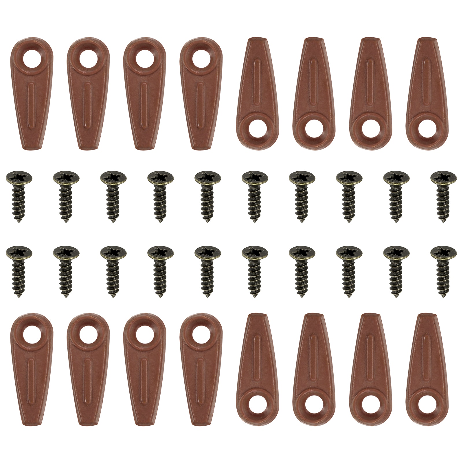 Harfington 50pcs Picture Frame Backing Hardware Clip with 50pcs Screws Turn Button Fasteners Set Picture Turn Backing Clips for Craft Hanging Picture Drawing Brown #S26031700UX3326