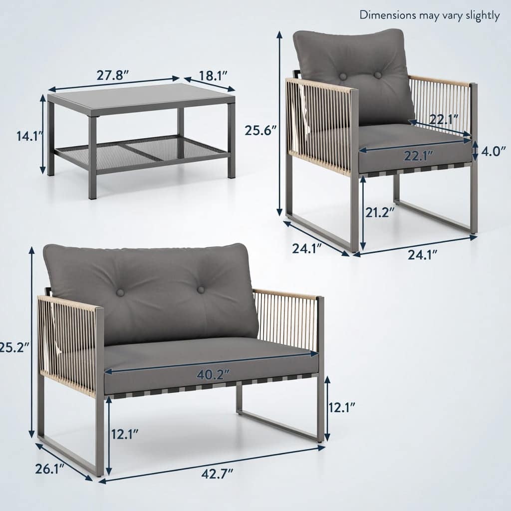 Choco Moon 5357455153153 Patio-Conversation-Sets - View #5