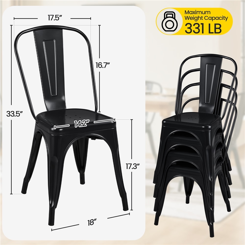 Yaheetech LSBVF10001 Dining-Chairs - View #5