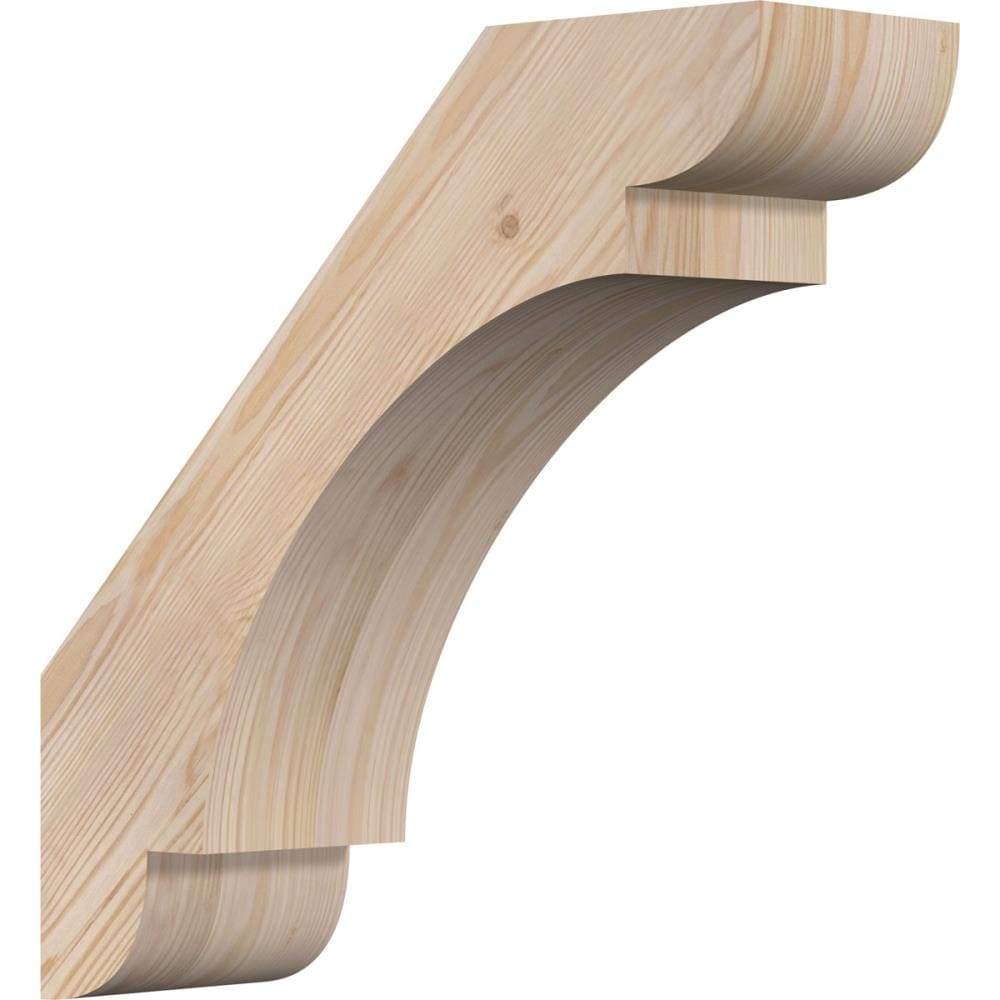 Ekena Millwork BRC06X18X18OLY00SDF 5-1/2-in x 18-in x 18-in Douglas Fir Unfinished Wood Olympic Smooth Knee Brace