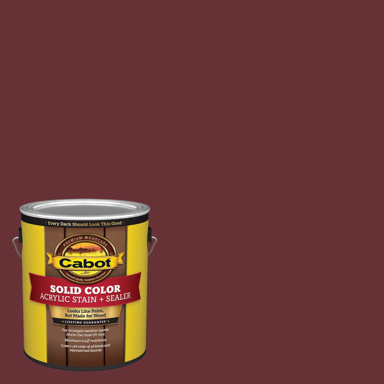Cabot Brickstone Solid Exterior Wood Stain and Sealer (1-Gallon) in the ...