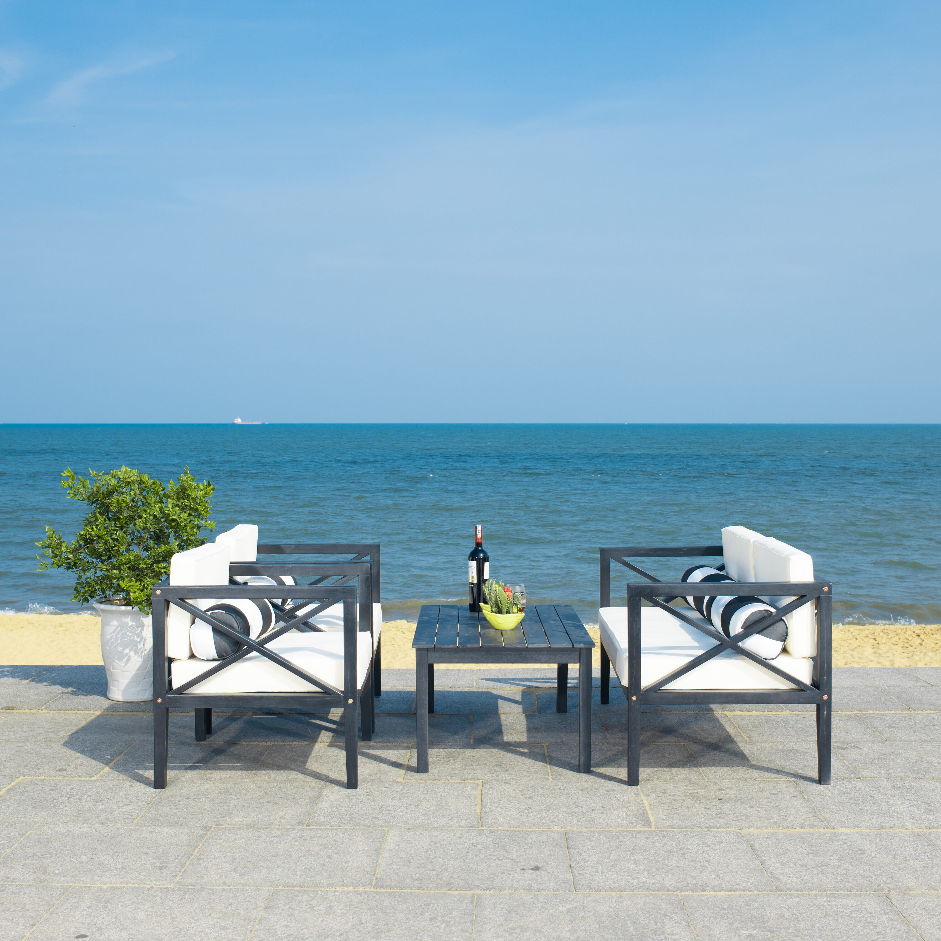Safavieh PAT7031G Patio-Conversation-Sets - View #2