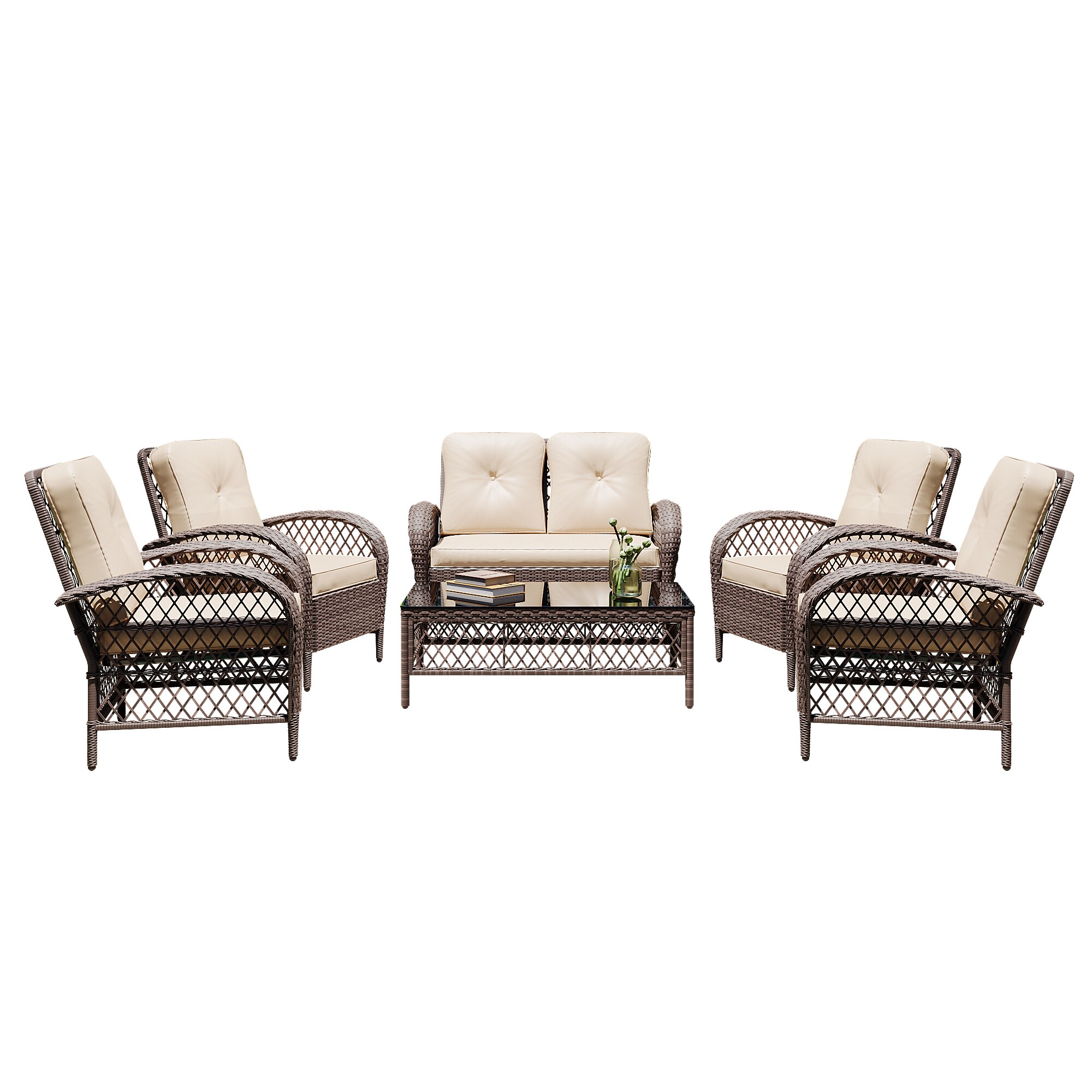 Patio Watcher LH6-B-BEIGE Patio-Conversation-Sets - View #2