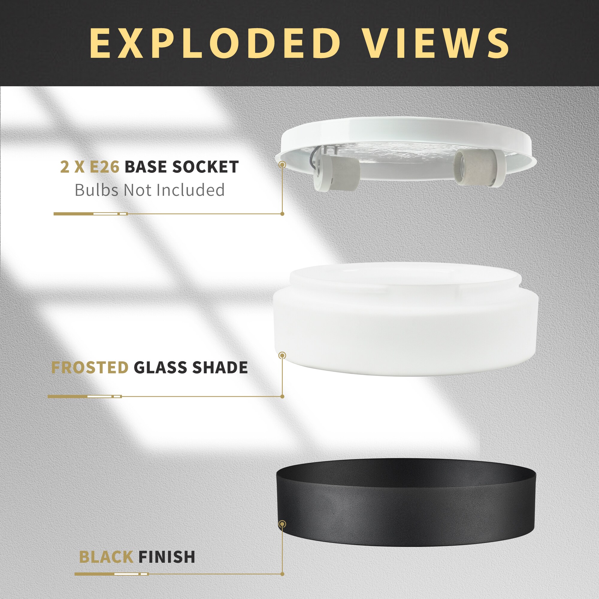 LTMATE LSC3312 BK E26 flushmounts - View #6