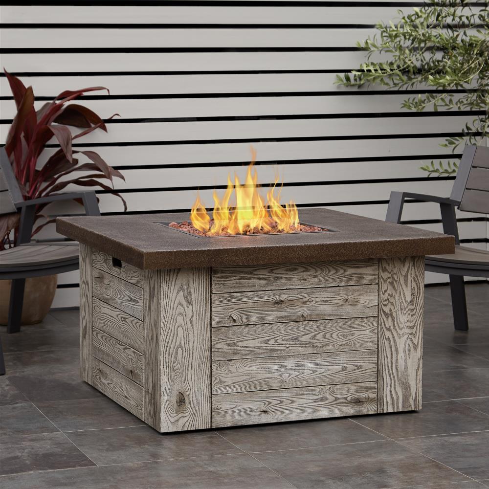 Real Flame Forest Ridge 42-in W 50000-BTU Weathered Gray Portable ...