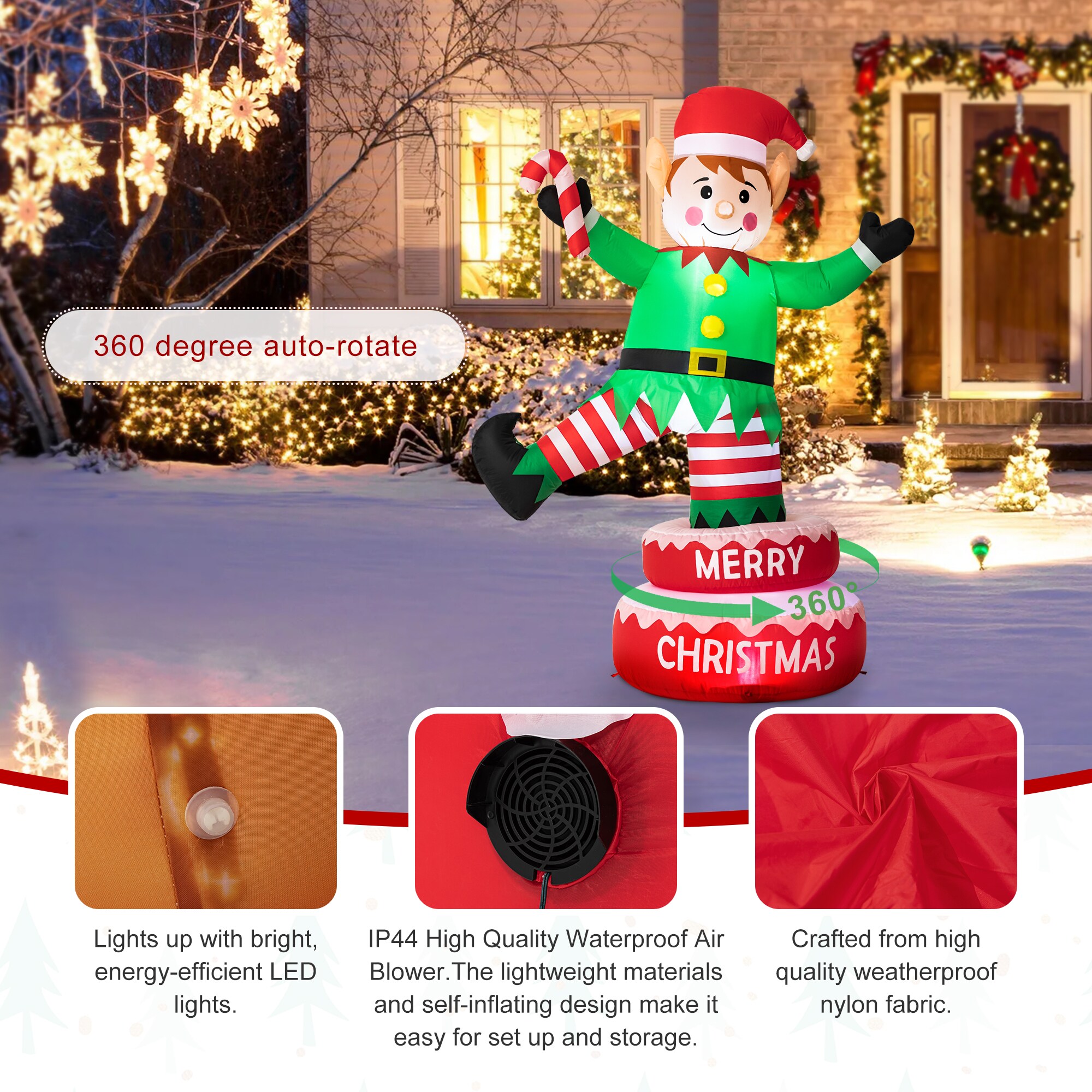 Glitzhome 2005200025 Christmas-Inflatables - View #7