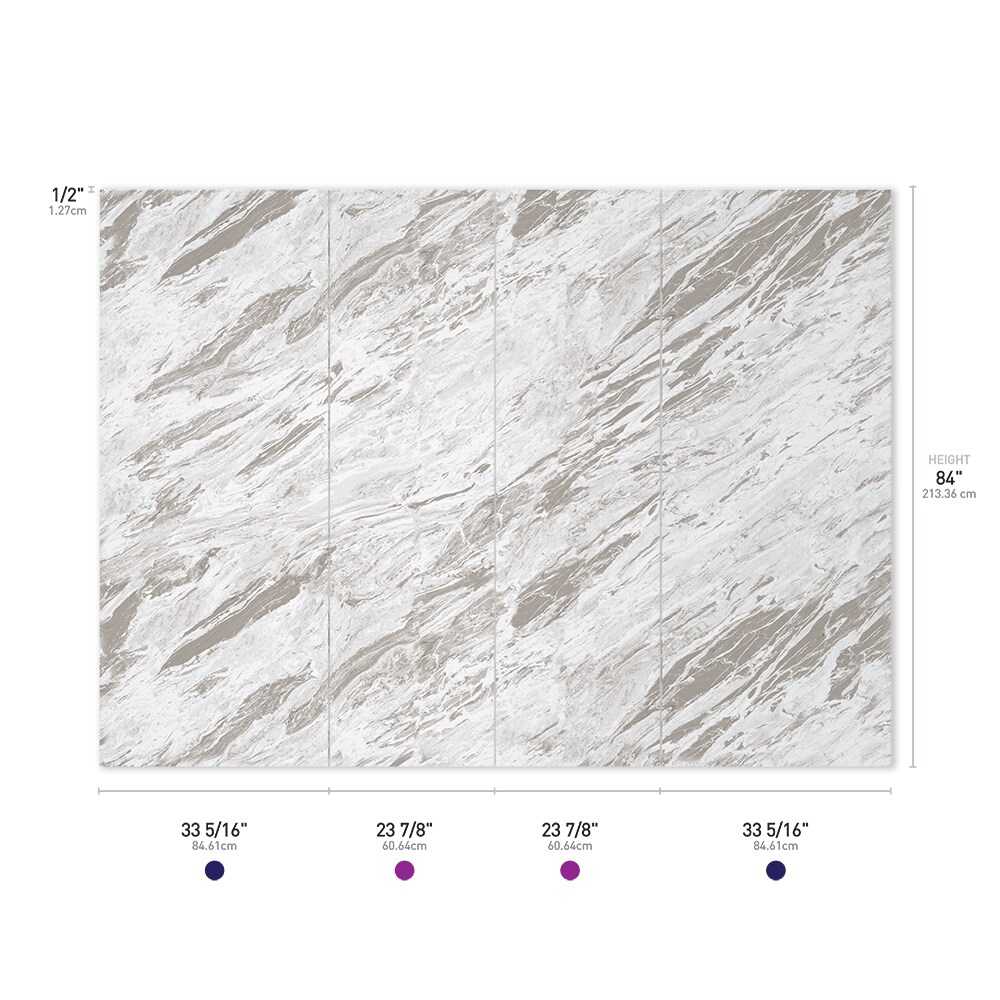 UpHome K1CP1S3448WHMOMO Alcove-Shower-Kit - View #3