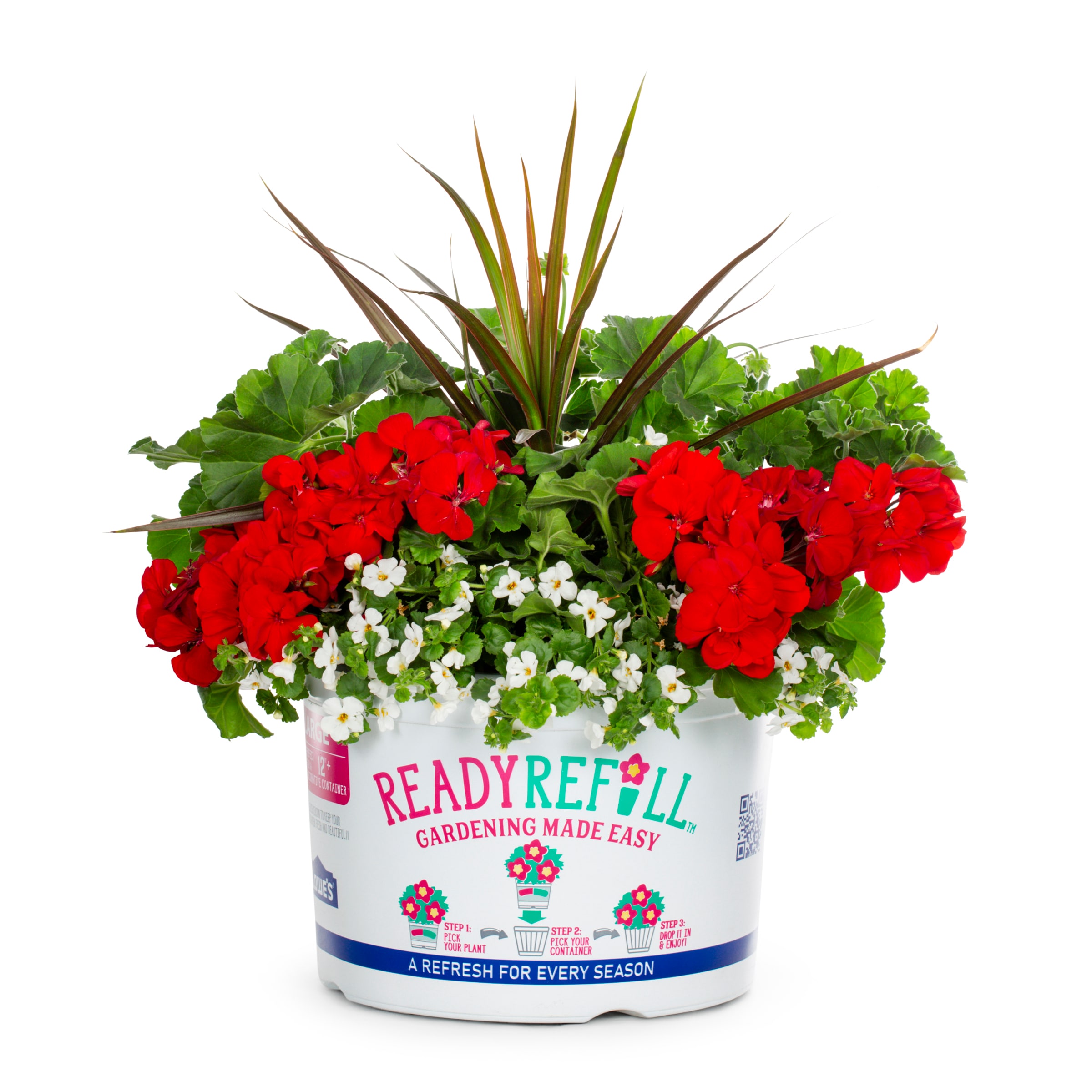 Ready Refill 824831 Multicolor Mixed Annuals Combinations in 2-Gallon Pot