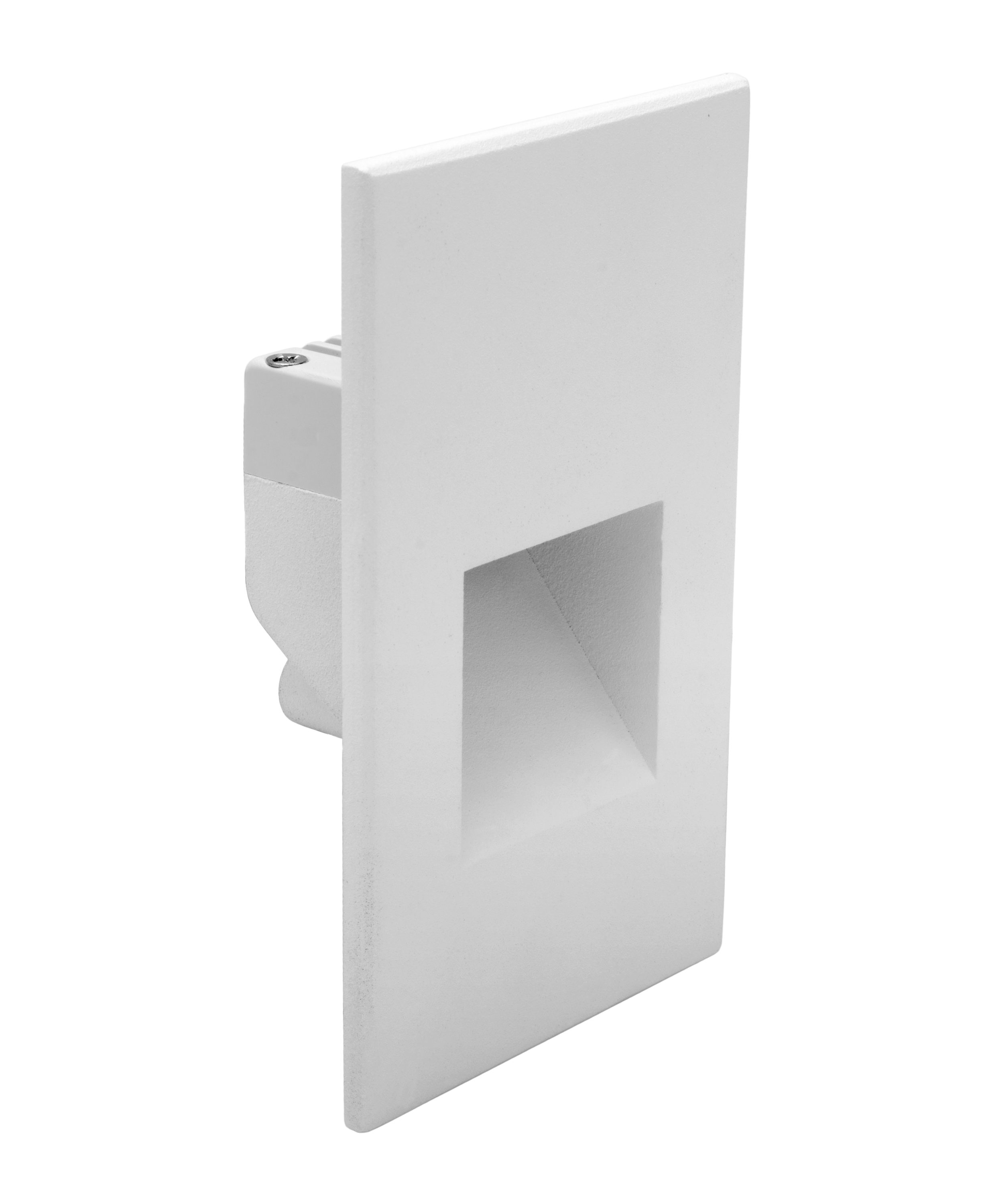 White Matte Aluminum LED Pathway Step Light