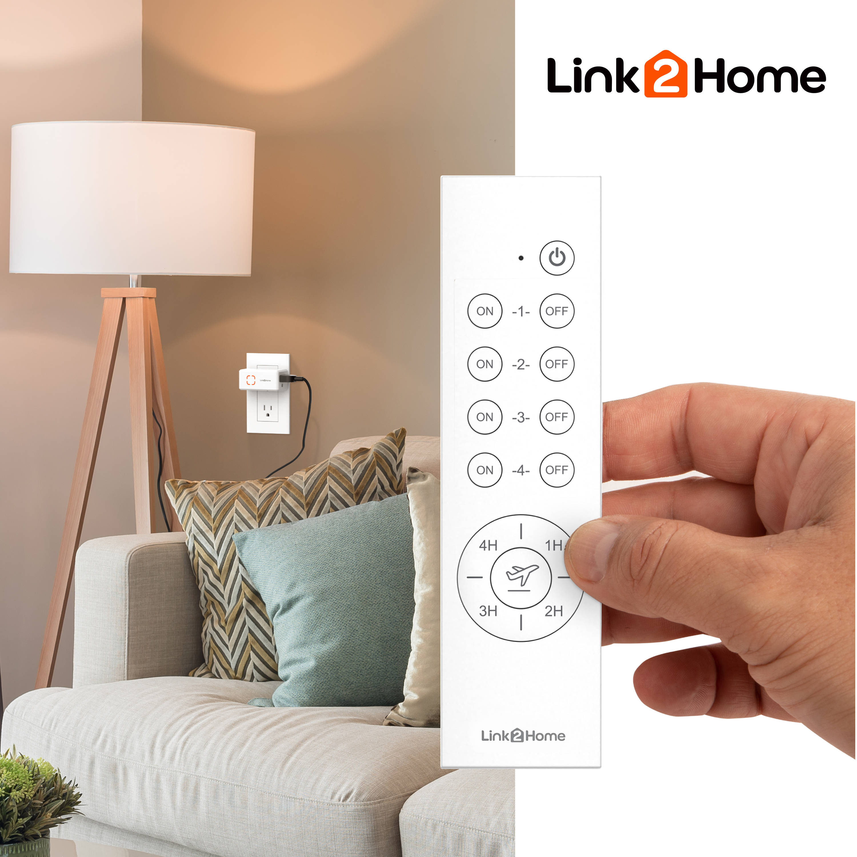 LINK2HOME Link2Homw Wireless Remote Control White/Matt Remote
