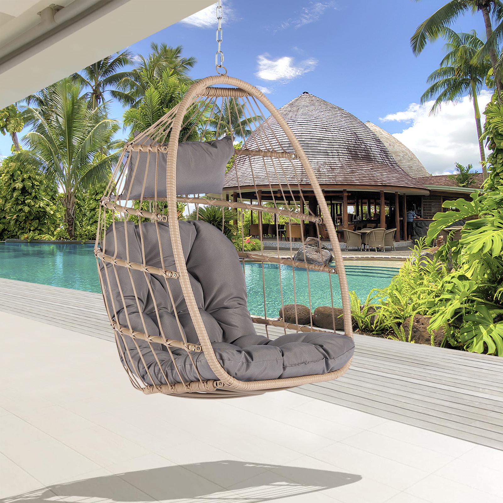 Forclover MOMNTRCH02GY Patio-Chairs - View #8