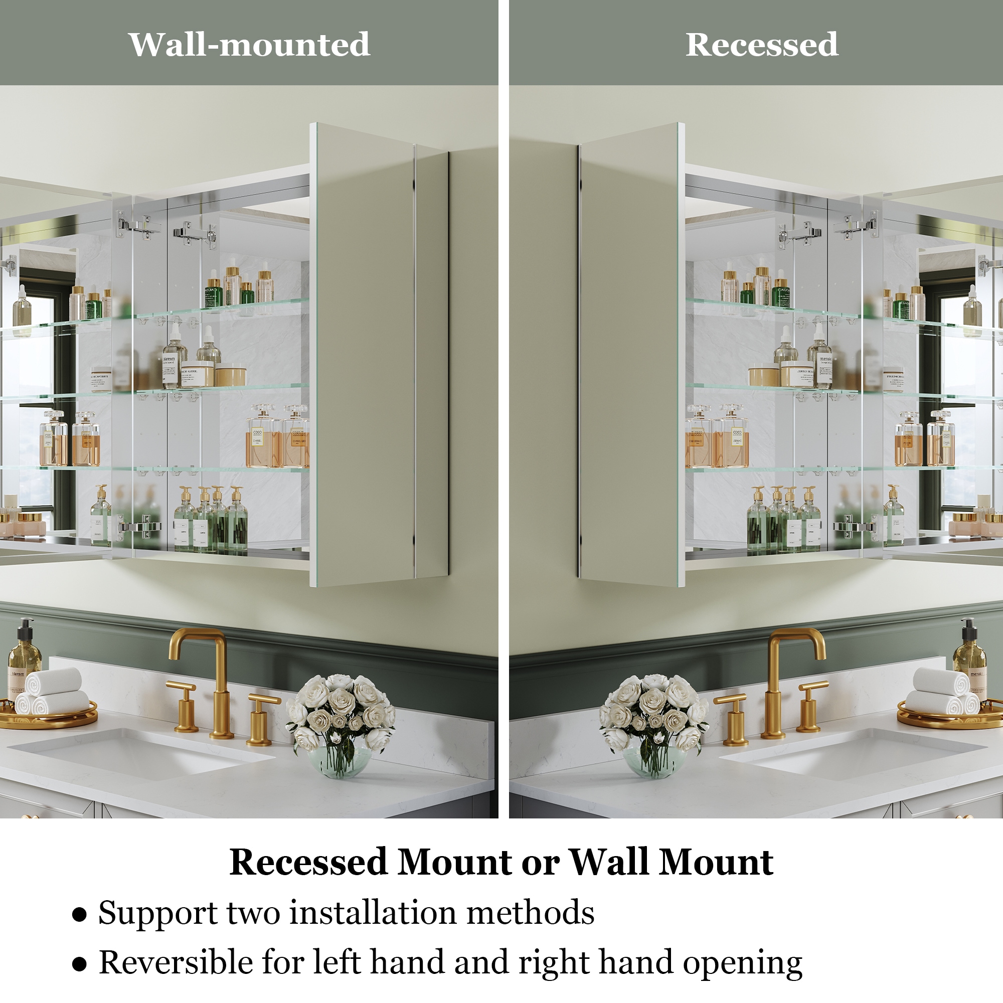 CALVON RCRS-4030MC Bathroom-Medicine-Cabinets - View #4