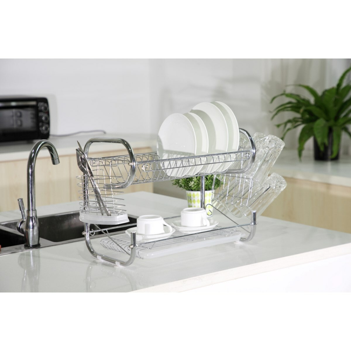 Hastings Home 1-Tier 22-in Plastic Drying Rack at