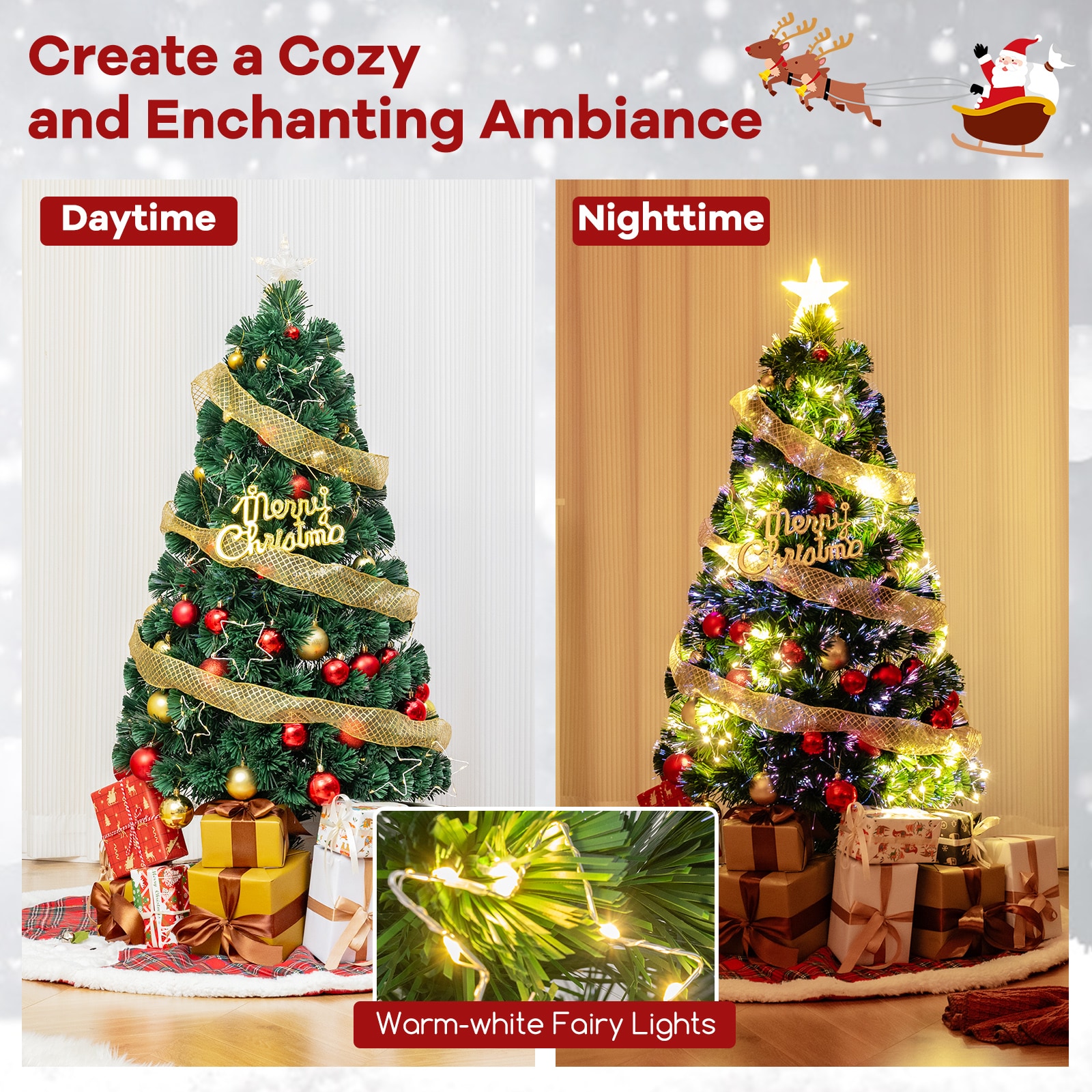 WELLFOR HYG23958US Artificial-Christmas-Trees - View #6