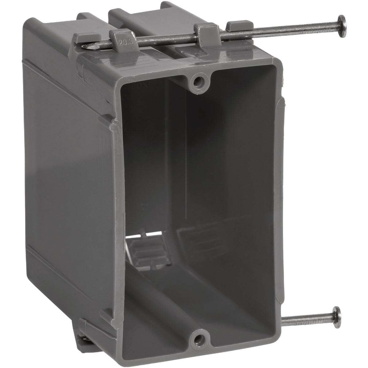 Gardner Bender  1-Gang PVC Rectangular New-Work Box 20 cu in Gray