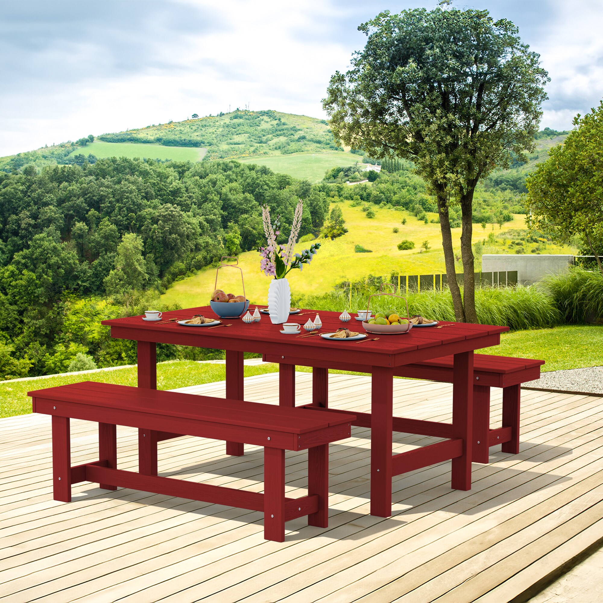 JEAREY PECZD3JT-RD Patio-Dining-Sets - View #2