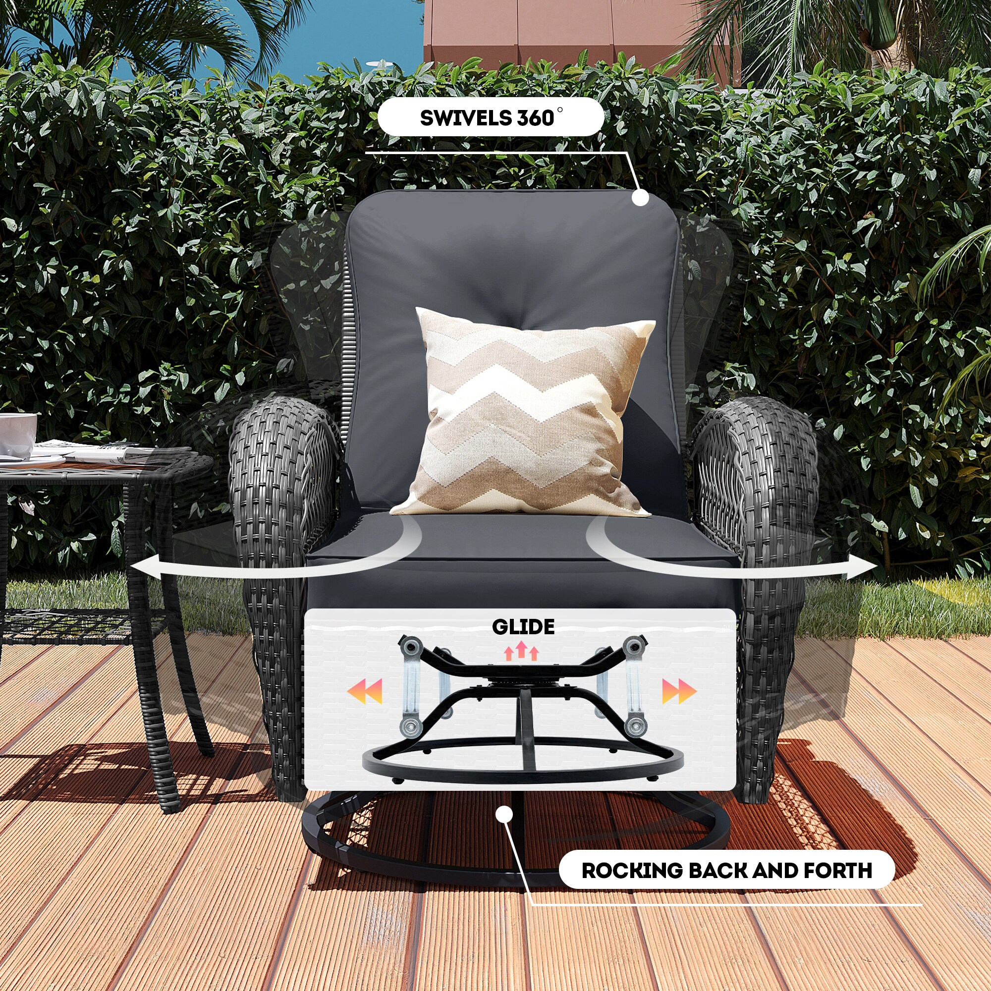 Patio Watcher LHY-Y-BEIGE-CJ Patio-Conversation-Sets - View #6
