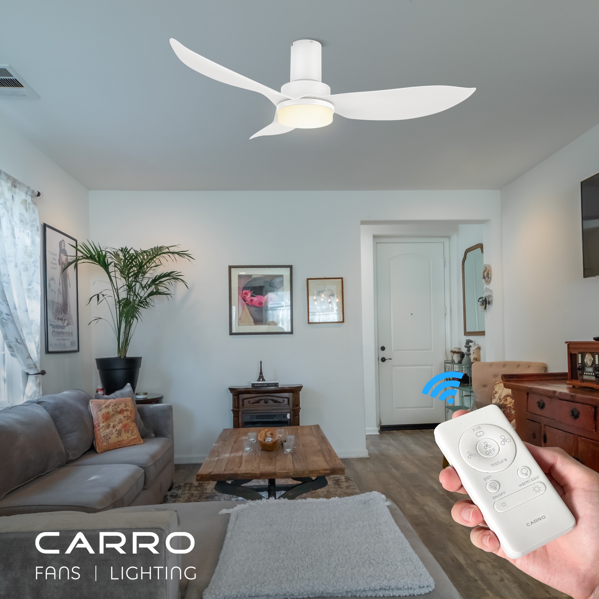 CARRO USA LYDC453V2-L11-W1-FM Ceiling-Fans - View #3
