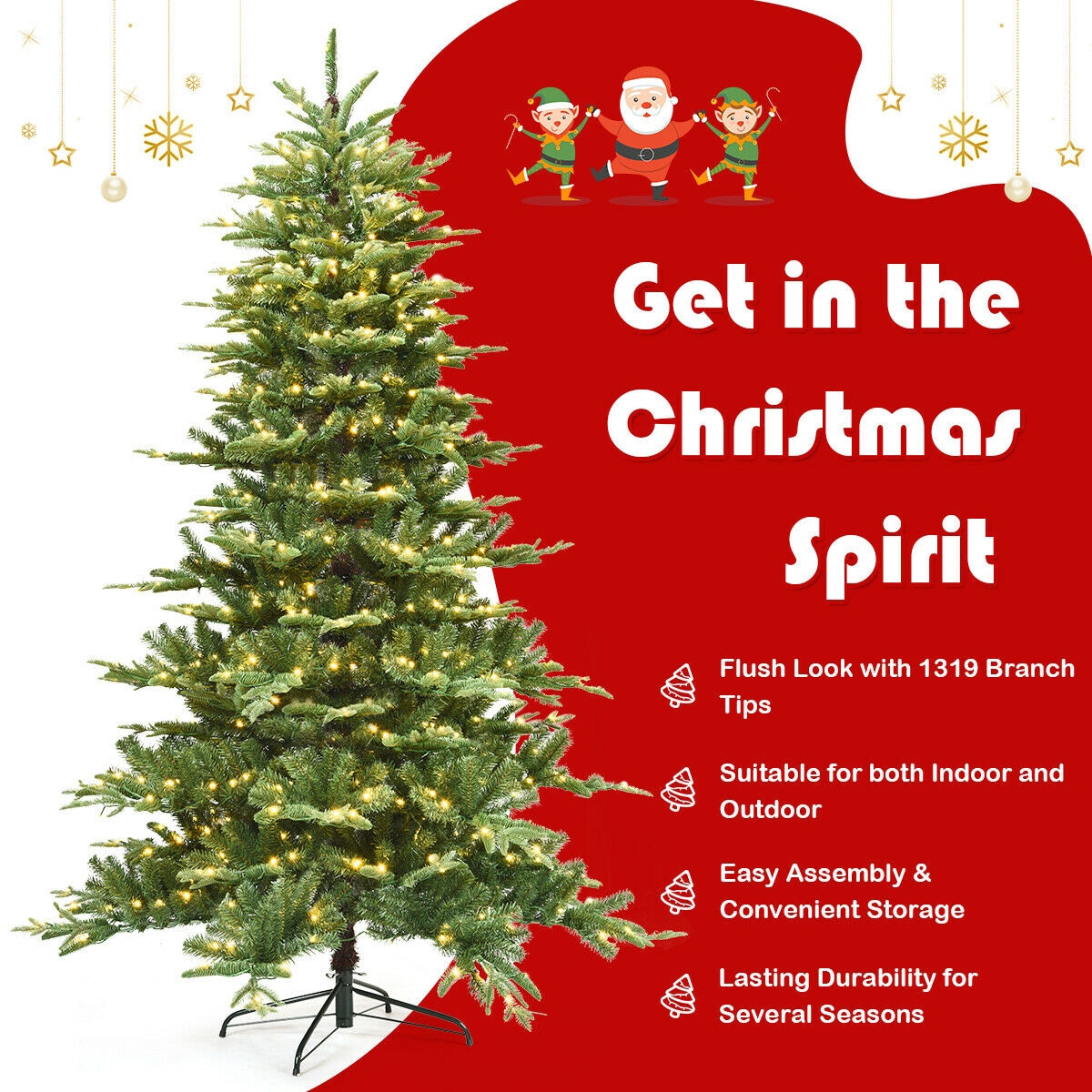 WELLFOR CM-HJY-22819 Artificial-Christmas-Trees - View #7