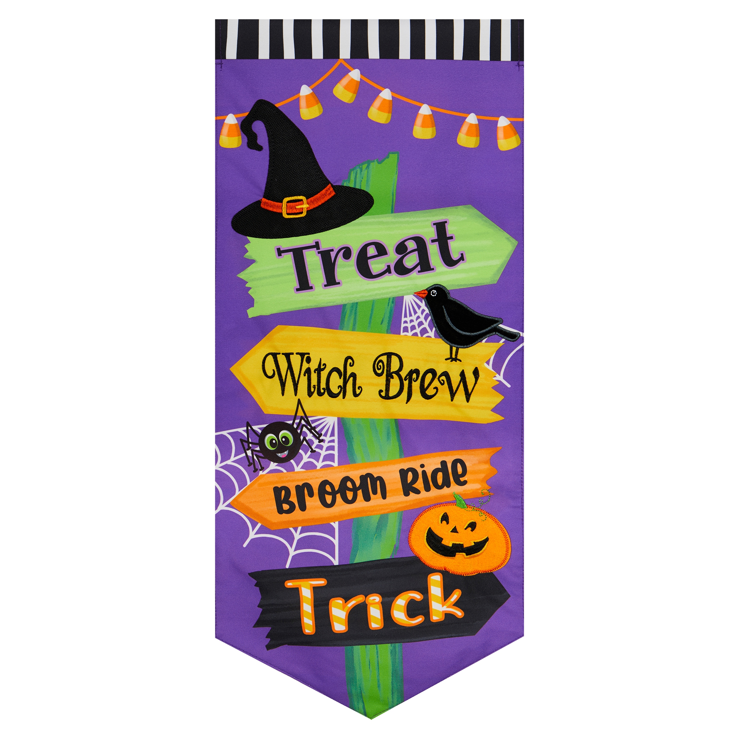 Style Selections ZLW14L12098 1.25-ft W x 3.33-ft H Halloween Embroidered Banner Kit
