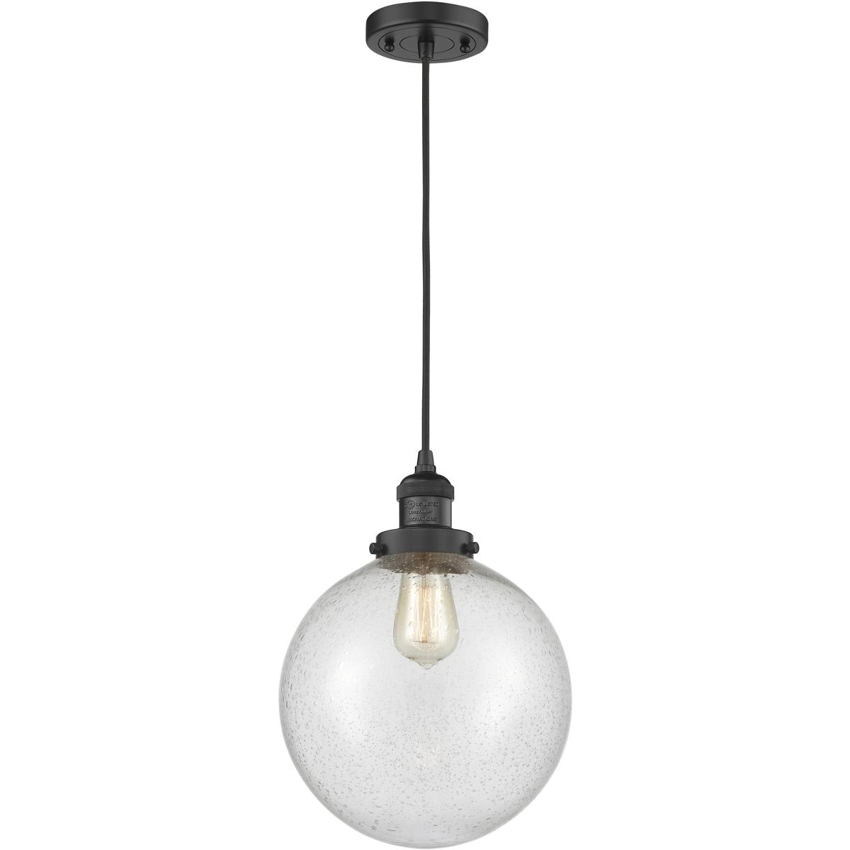 Innovations Lighting 1742555 201C-BK-G204-10 Franklin Restoration Beacon Mini Pendant
