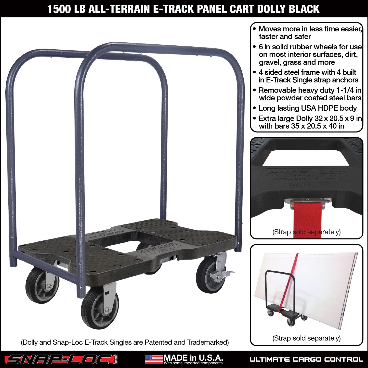 Snap-Loc SL1600PC6B Hand-Truck-Dollies - View #2