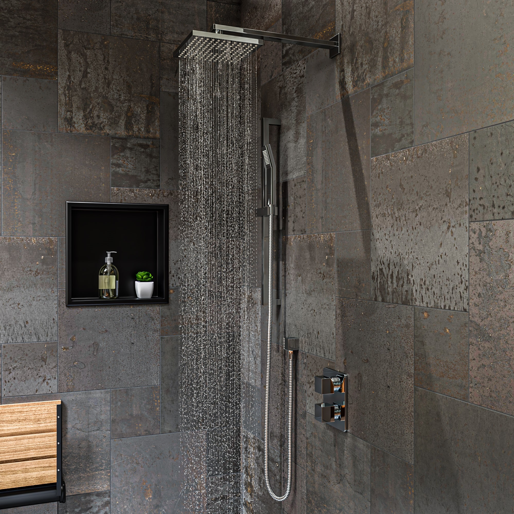ALFI ABNP1616-BB Bathroom-Shelves - View #2