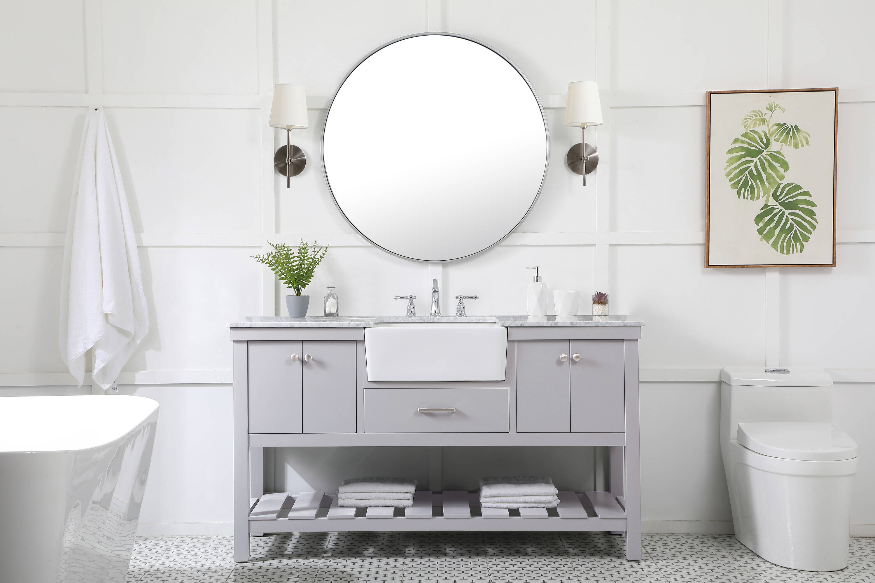 Elegant Decor HF180480GR Bath-Vanity-Combo - View #5