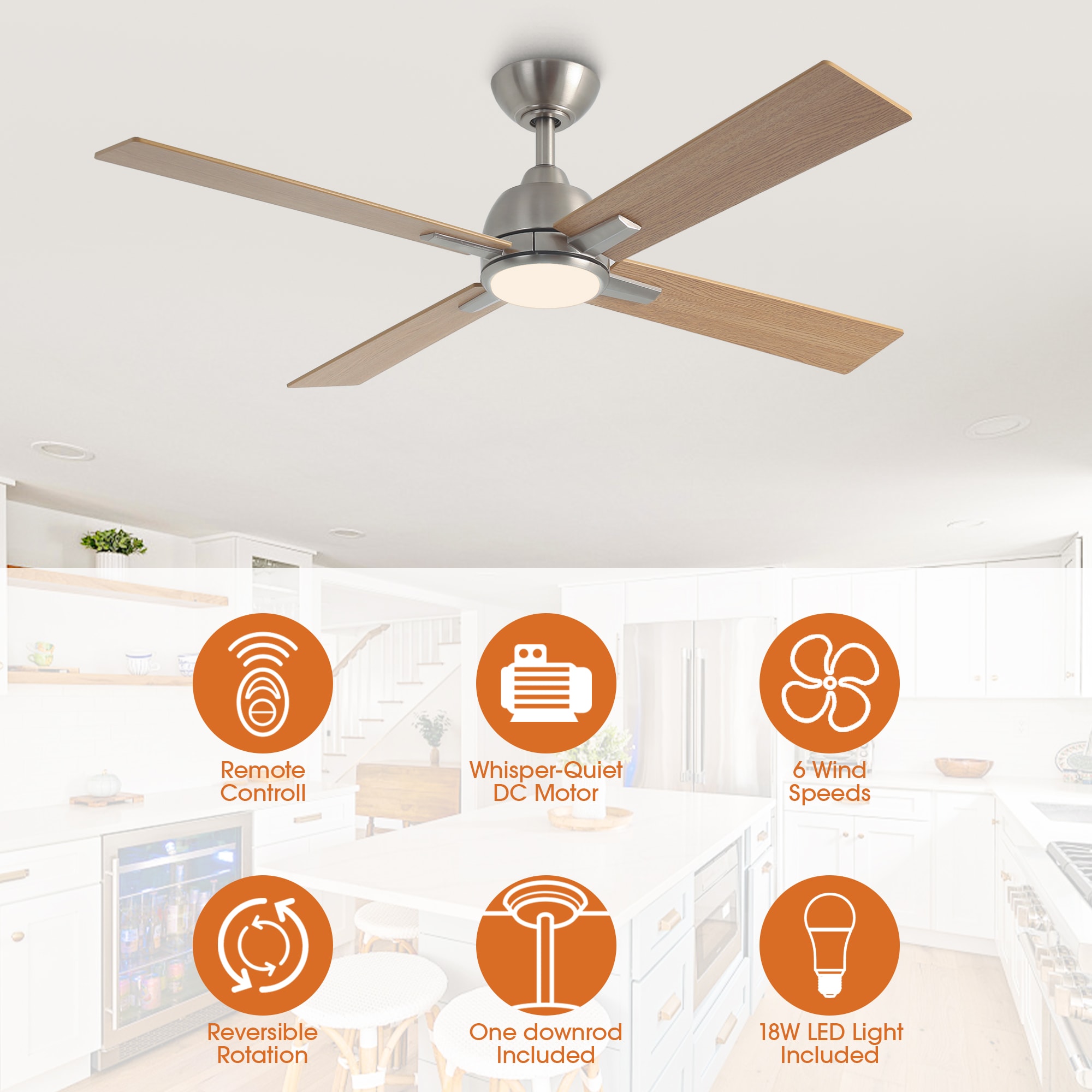 Parrot Uncle F6363SN110V Ceiling-Fans - View #5