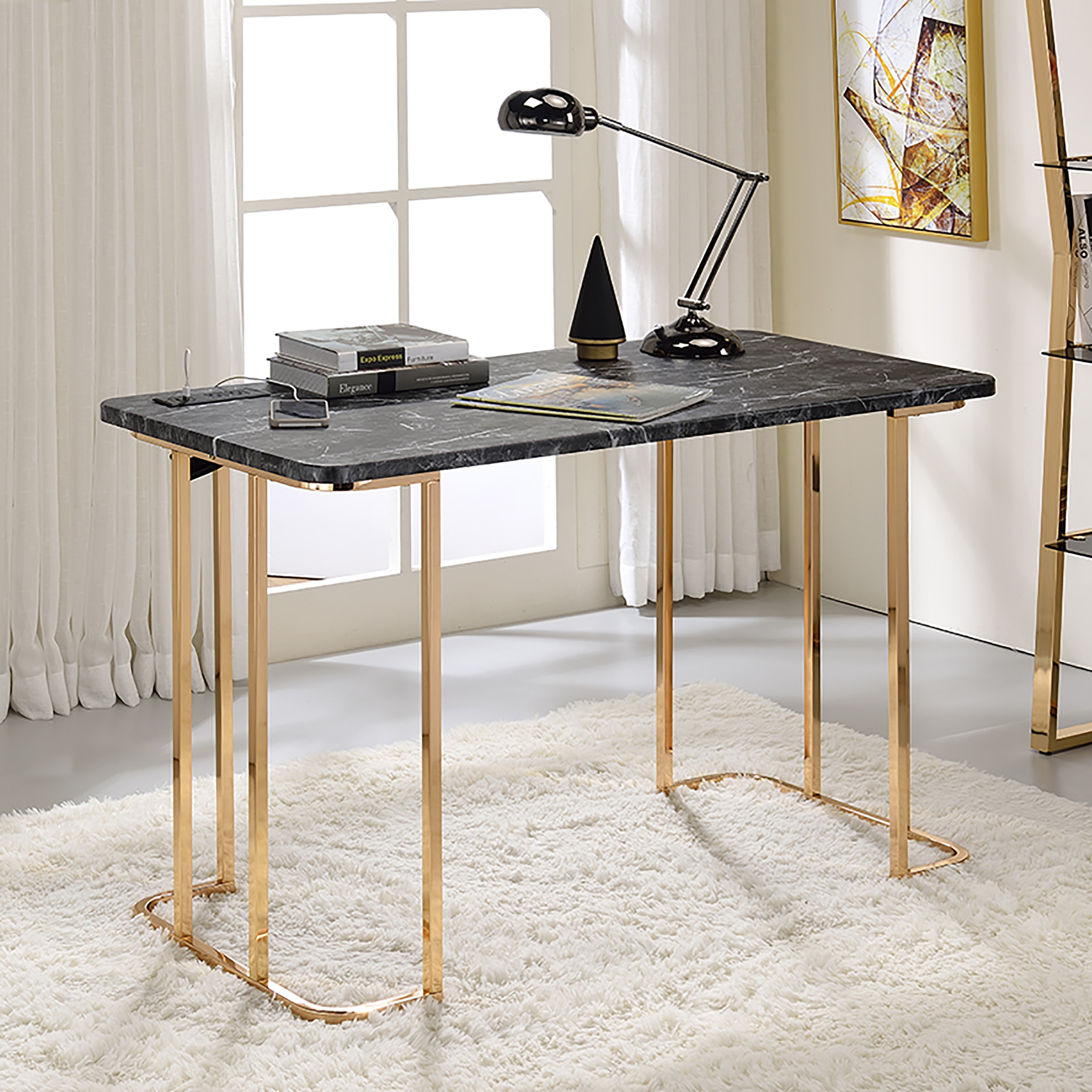 Furniture of America IDF-DK919BK desks - View #3
