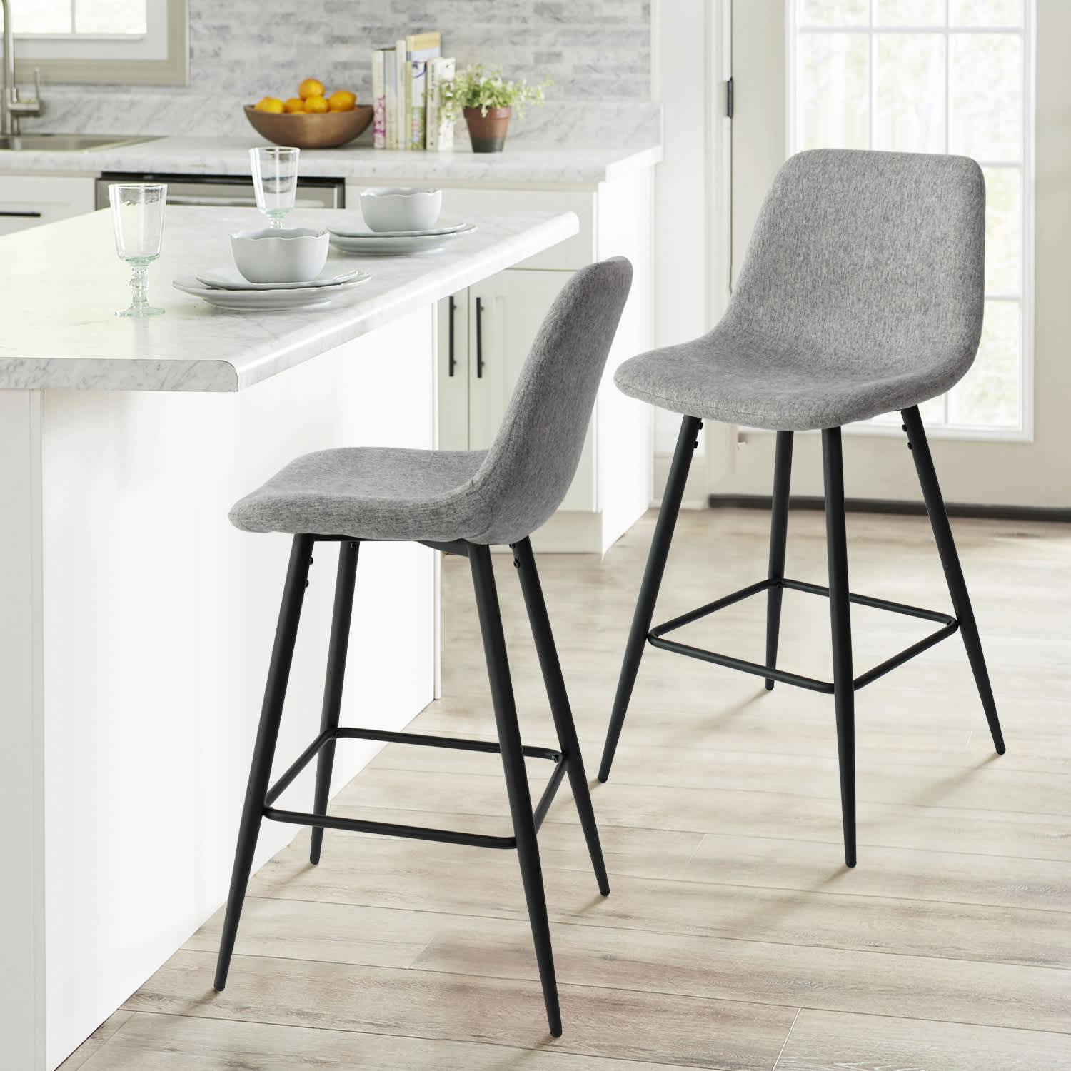 Maison Boucle BINGO-MB-GREY-4 stools - View #4
