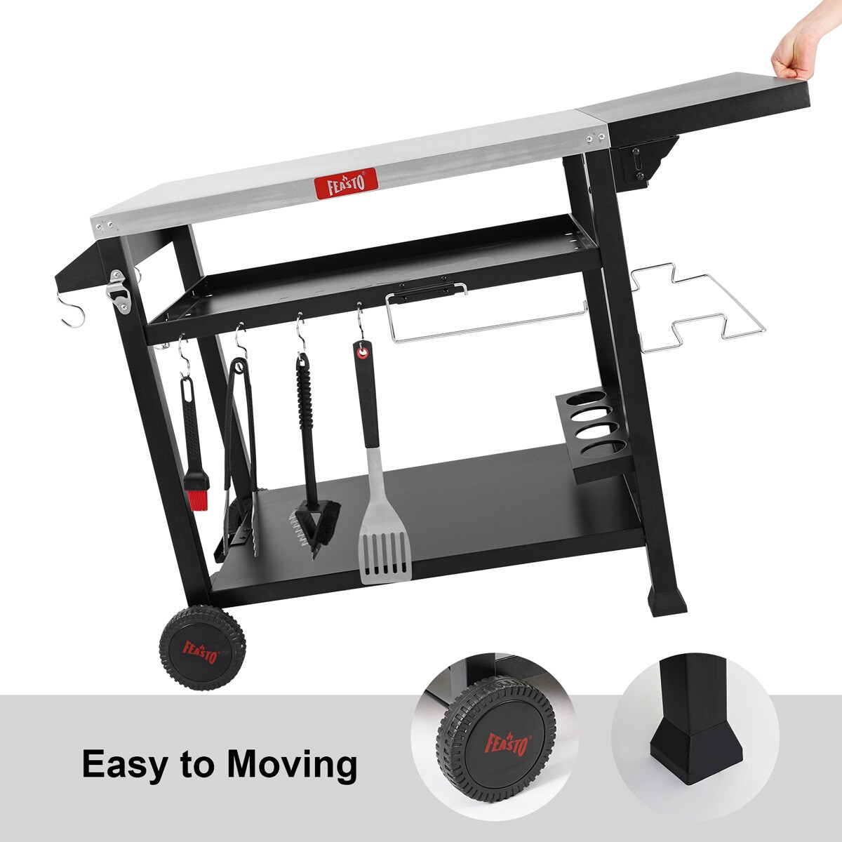 Feasto 845001L Grill-Carts-Grill-Stands - View #9
