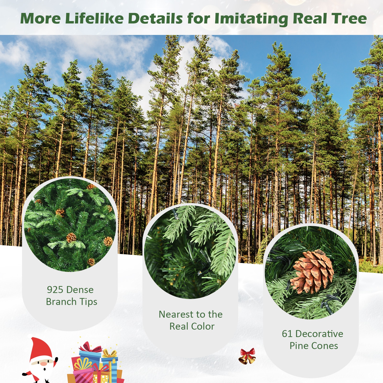 Forclover ALHY-635CM Artificial-Christmas-Trees - View #7