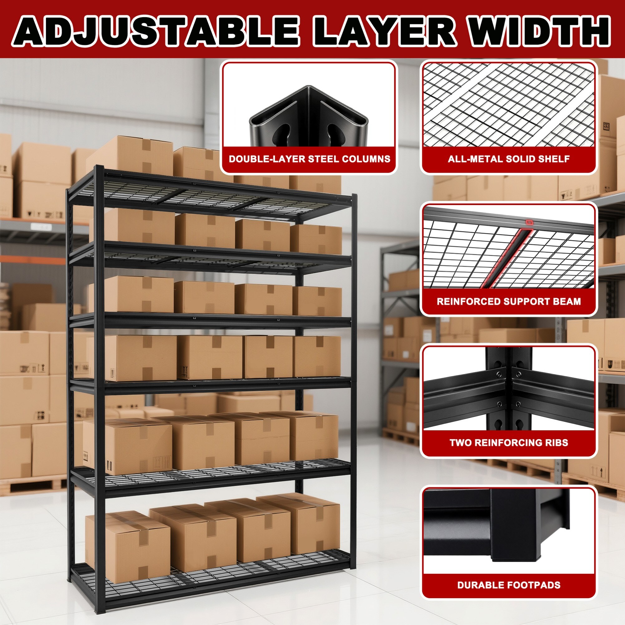 Siavonce XH19521 Free-Standing-Shelving - View #9