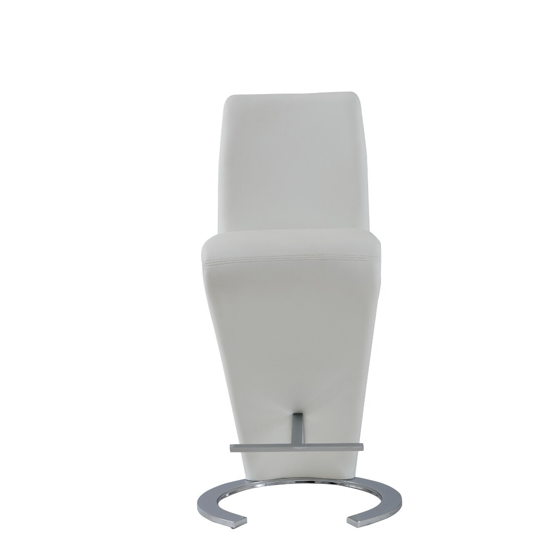 HomeRoots 4000383953 Set of 2 White Tall Wood Bar Stool
