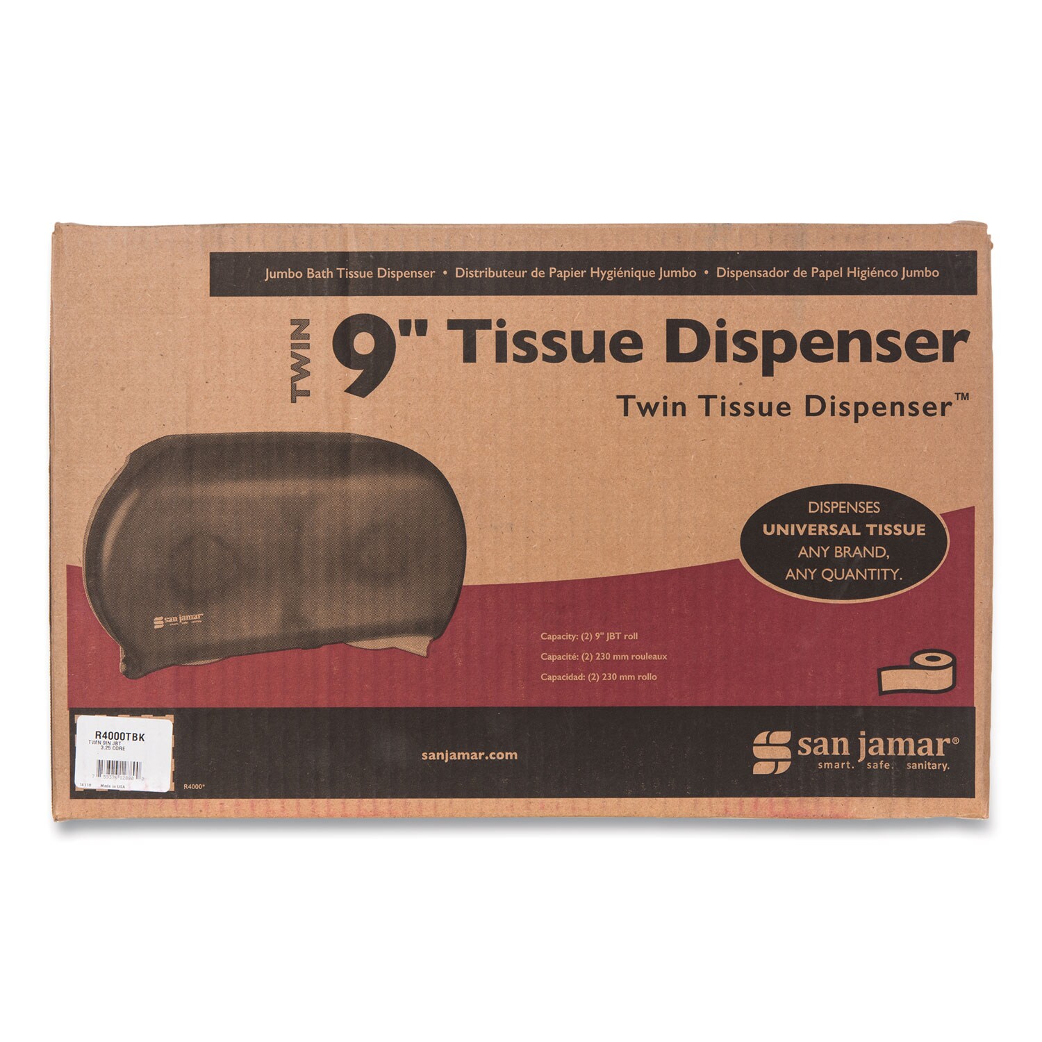 San Jamar SJMR4000TBK Comm-Toilet-Tissue-Dispensers - View #4