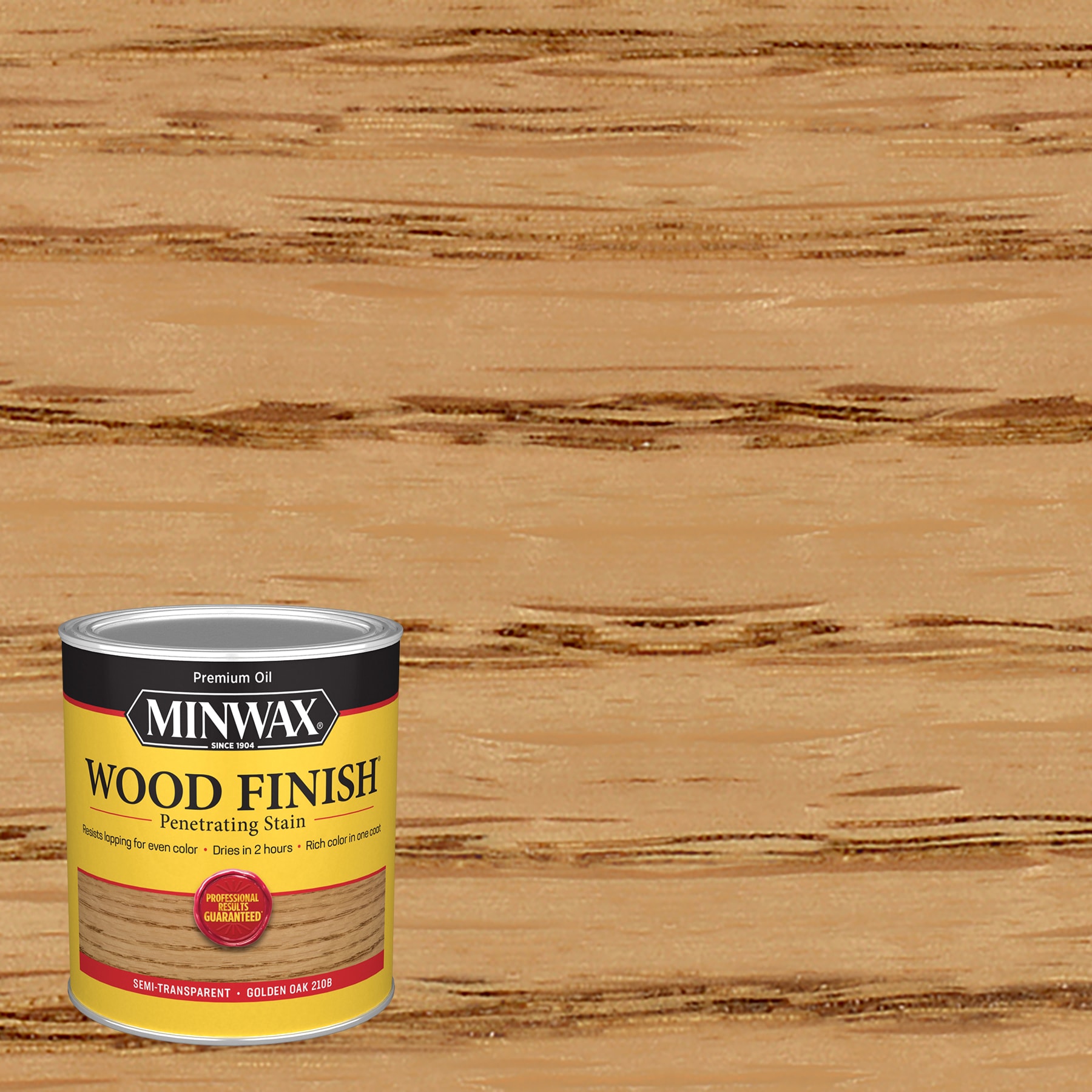Minwax Wood Finish Oil-based Golden Oak Semi-transparent Interior Stain  (1-quart) in the Interior Stains department at