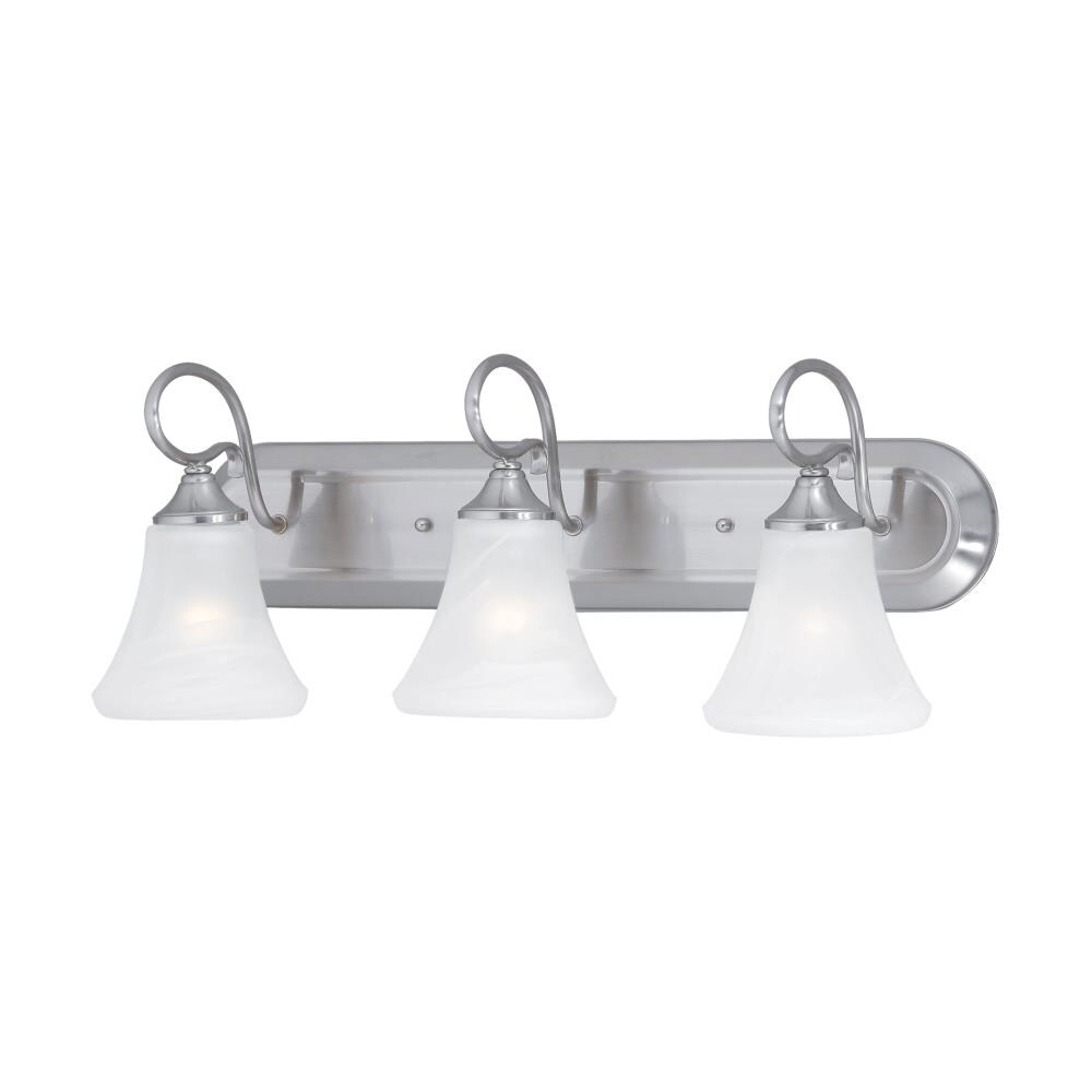 Thomas Lighting Elipse 6-in 3 -Light Brushed Steel Transitional Vanity light