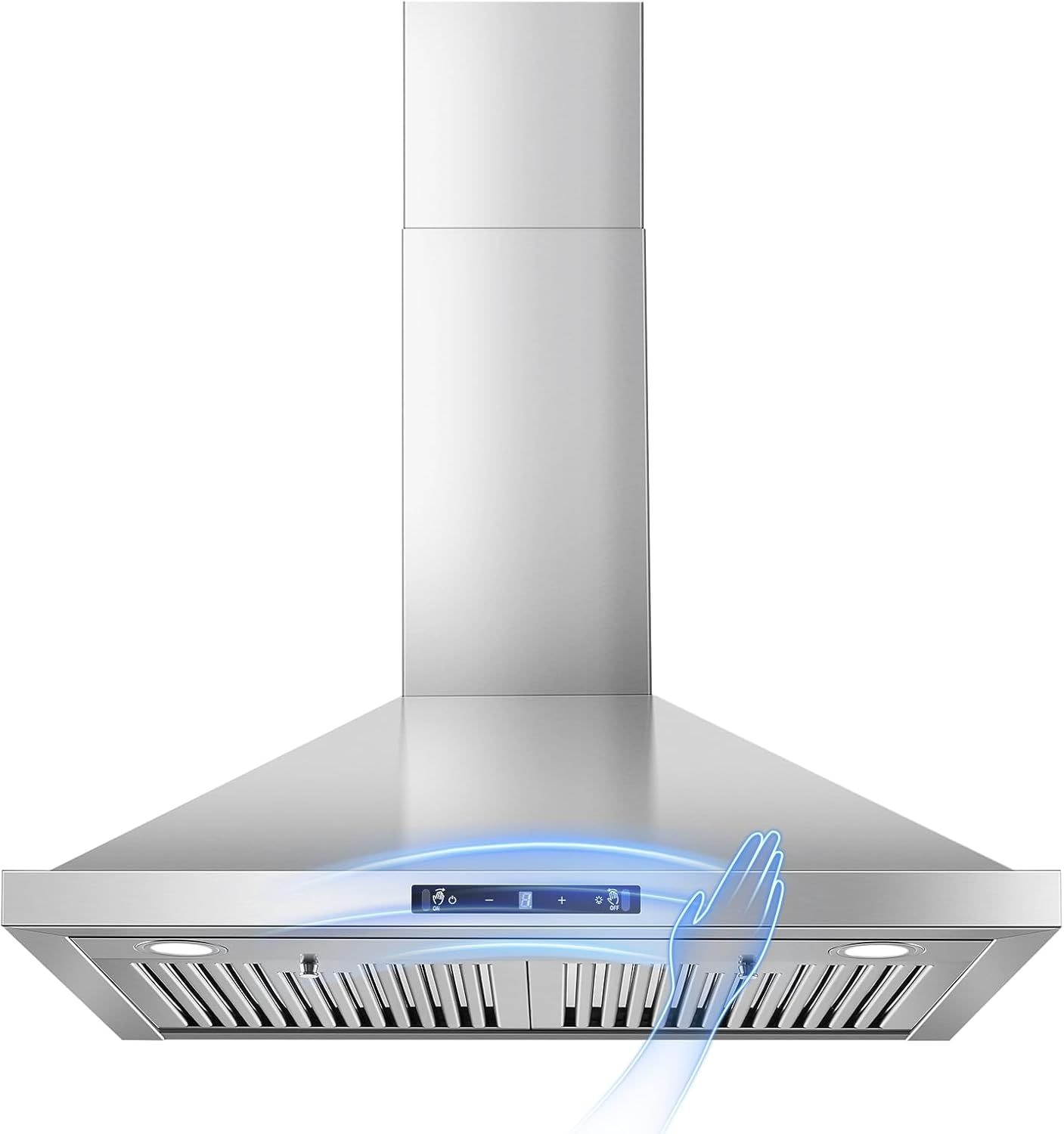 CESICIA RBI-90 30 inch Convertible 700-CFM Brushed Stainless Steel Wall-Mounted Range Hood