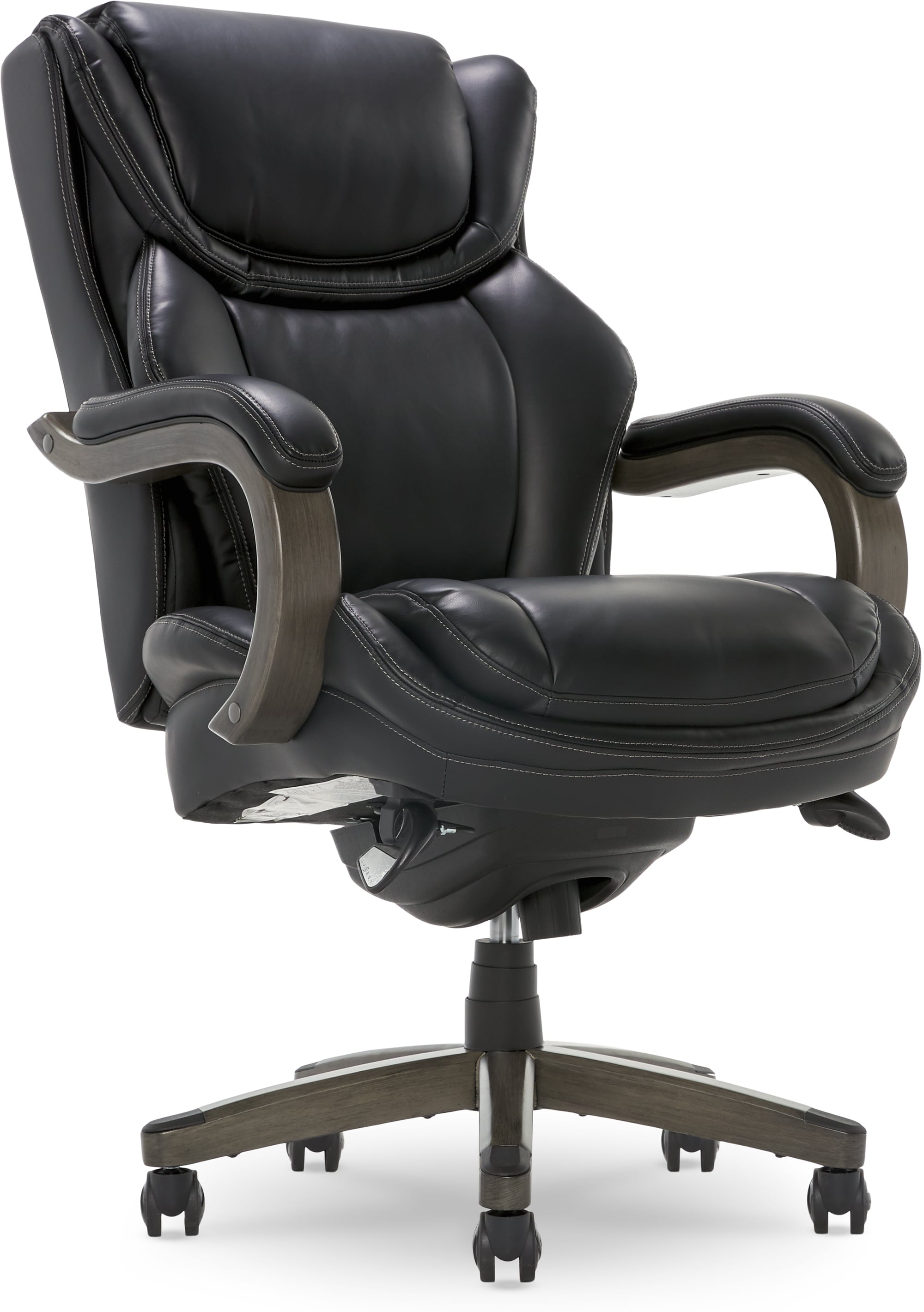 La-Z-Boy Harnett Black Bonded Leather Traditional Ergonomic