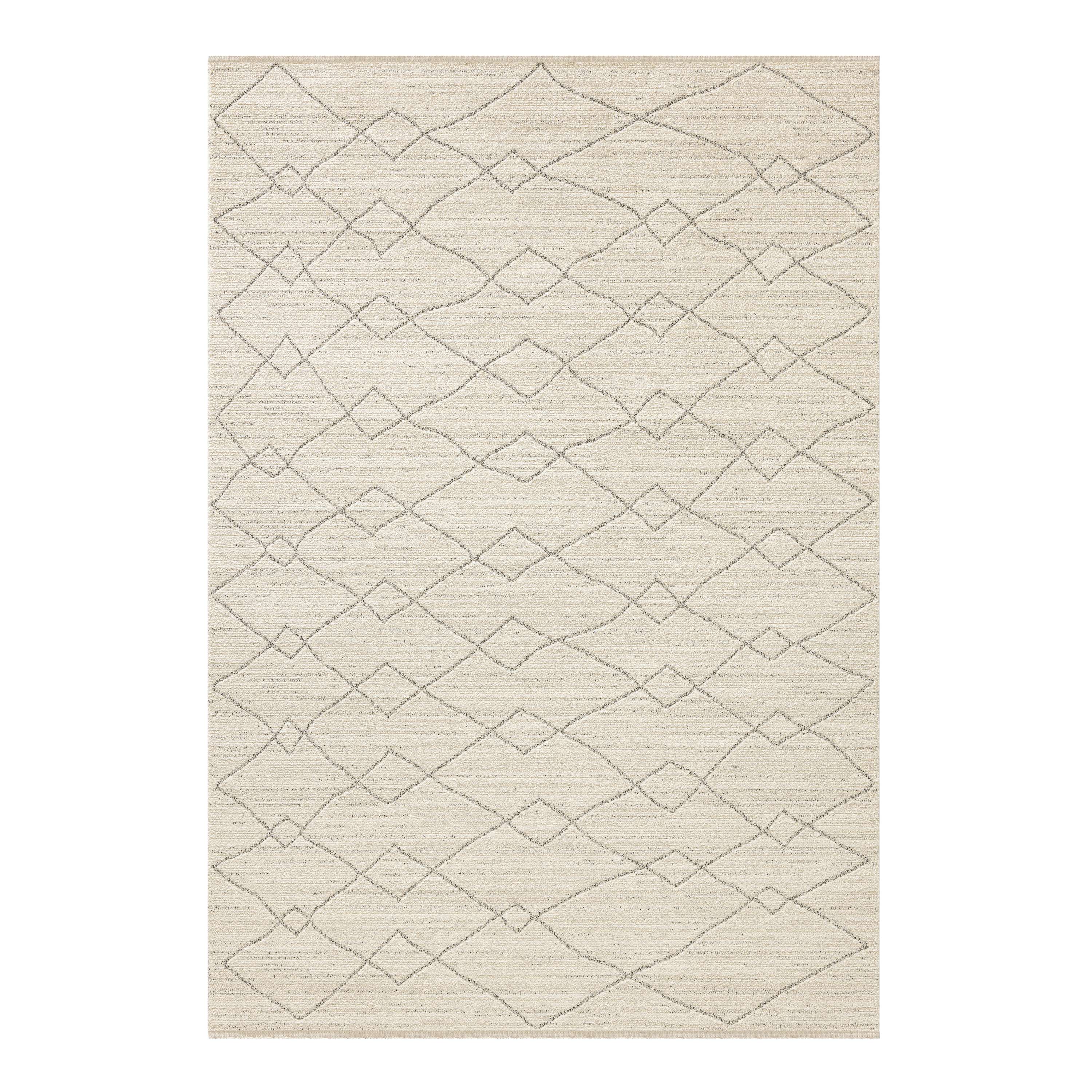 Obeetee WLD7A9A4305NAT Wilds 8 x 10 (ft) Loomed Polyester/Polypropylene Natural Rectangular Indoor Area rug